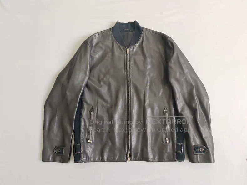Hermes Hermes Leather jacket, black, goat leather jacket, side co Size US L / EU 52-54 / 3 - 1 Thumbnail