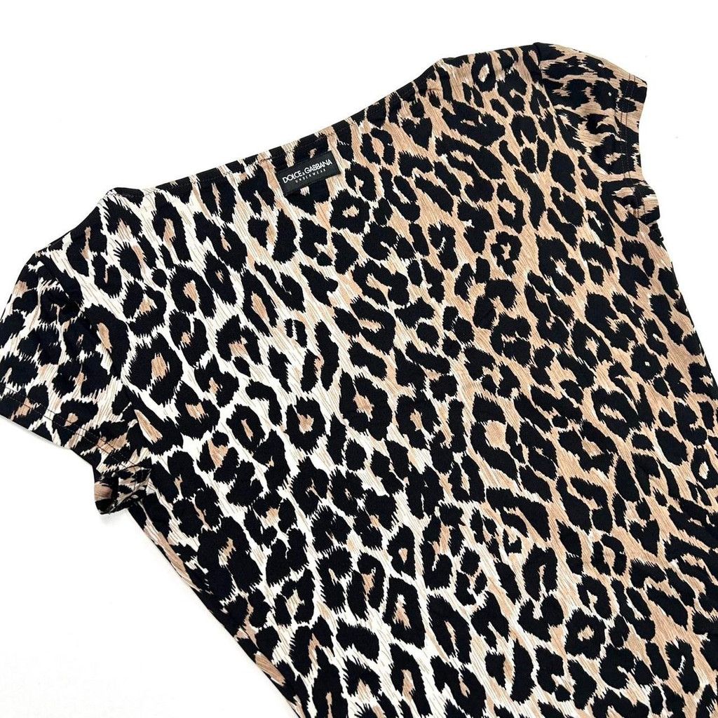 Dolce & Gabbana y2k D&G leopard print short sleeve top Size XS / US 0-2 / IT 36-38 - 6 Thumbnail