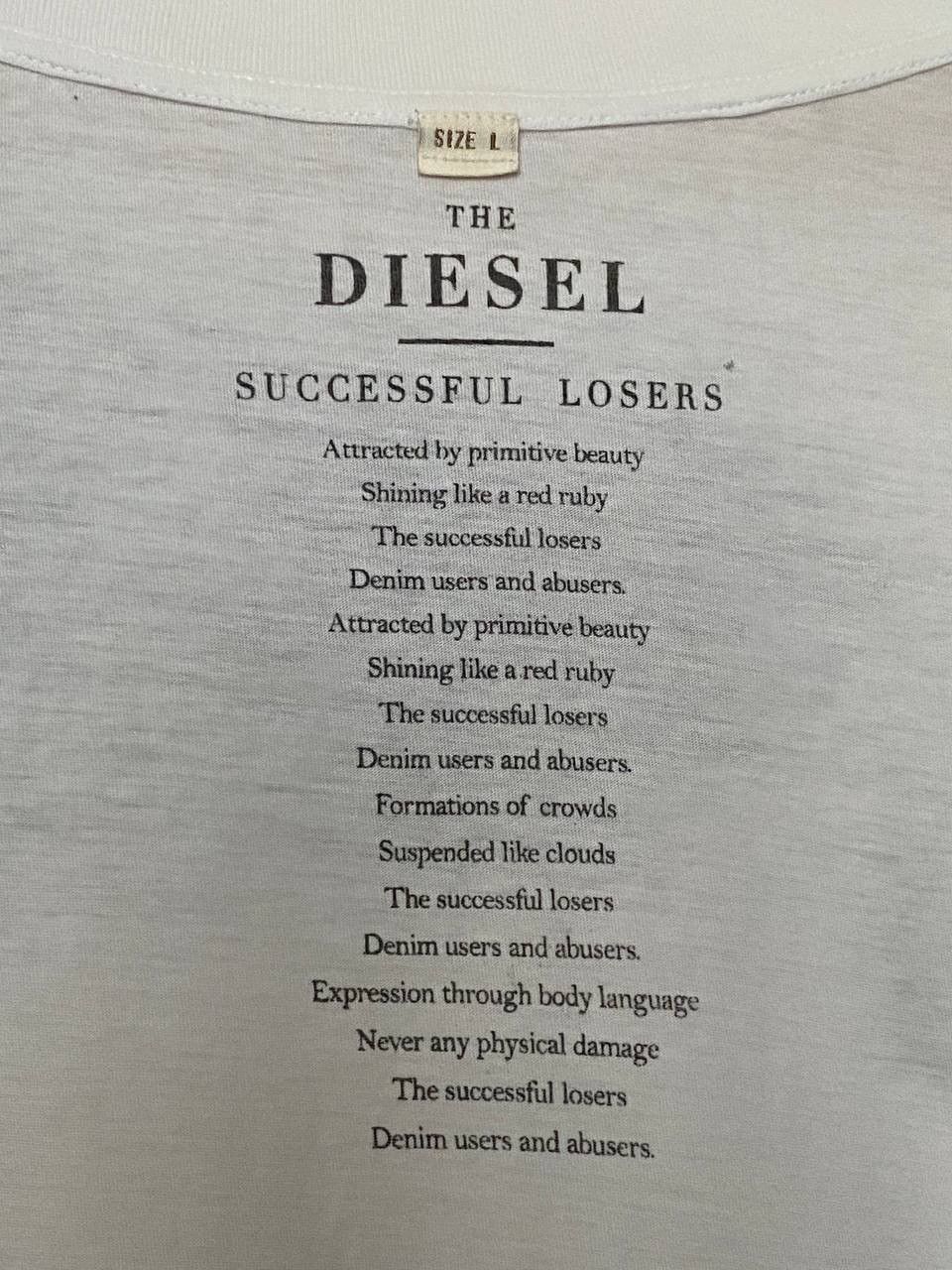 Diesel 📌 00s Diesel 'Losers' Studded Face Negative Longsleeve Shirt Size US L / EU 52-54 / 3 - 7 Thumbnail