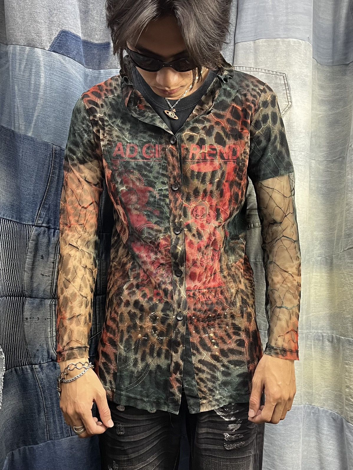 Hysteric Glamour × If Six Was Nine × Japanese Brand crazy gothic fishnet mesh top senji like jpg style Size US S / EU 44-46 / 1 - 5 Thumbnail