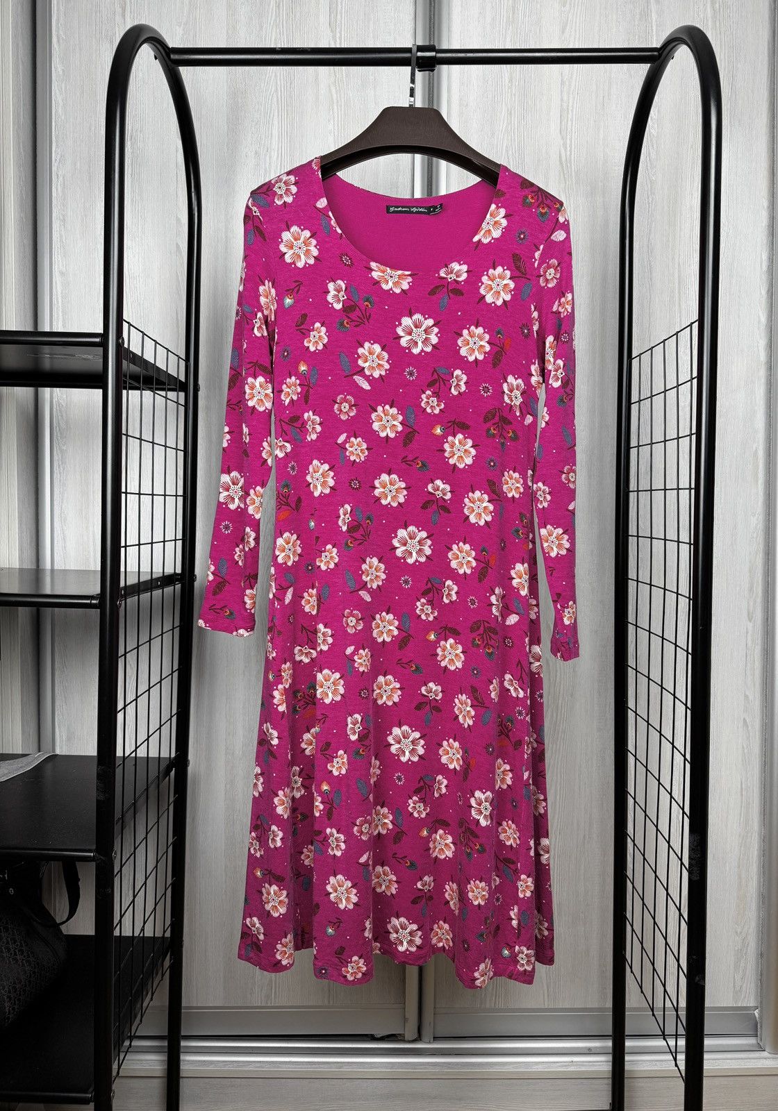 Gudrun Sjoden Gudrun Sjoden flower floral pink midi long sleeve dress M Size M / US 6-8 / IT 42-44 - 2 Thumbnail