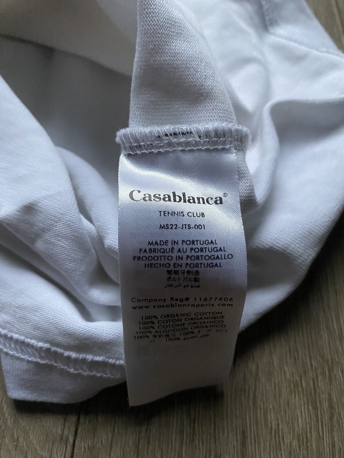Casablanca Casablanca Tennis Club Tee White Size L Veryrare Japanese Size US L / EU 52-54 / 3 - 5 Thumbnail