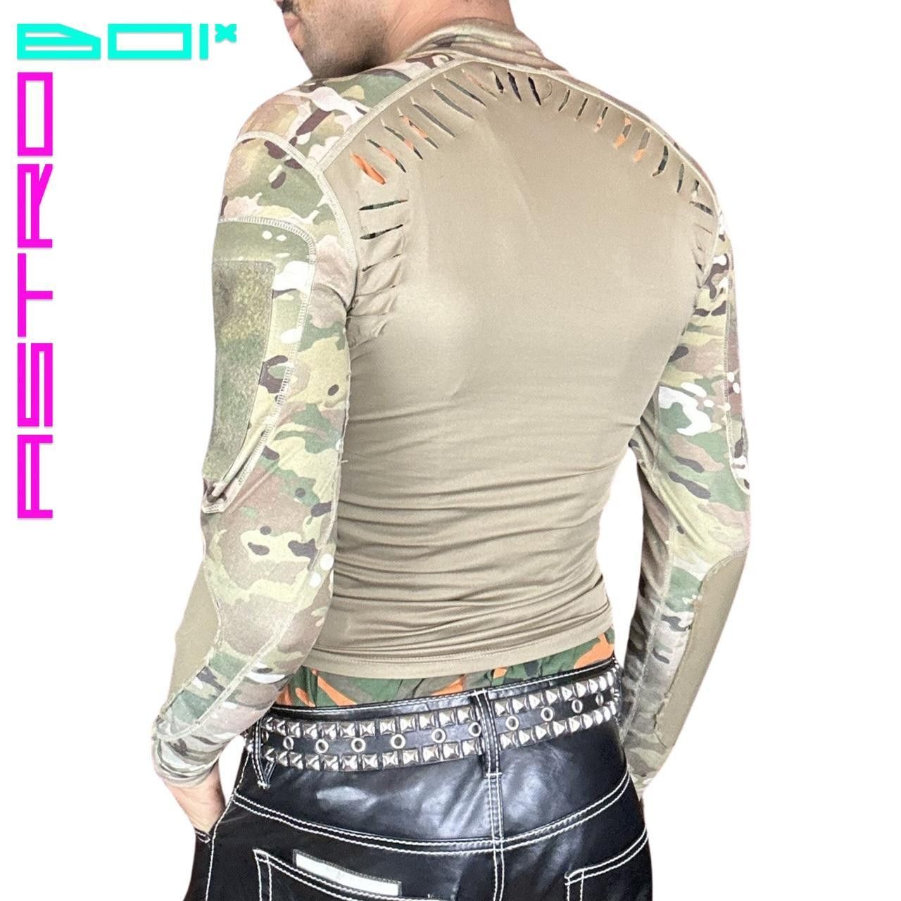 Other ASTROBOI* GREEN BRAIDED LYCRA CAMO COMPRESSION TOP _ SMALL Size US L / EU 52-54 / 3 - 6 Thumbnail