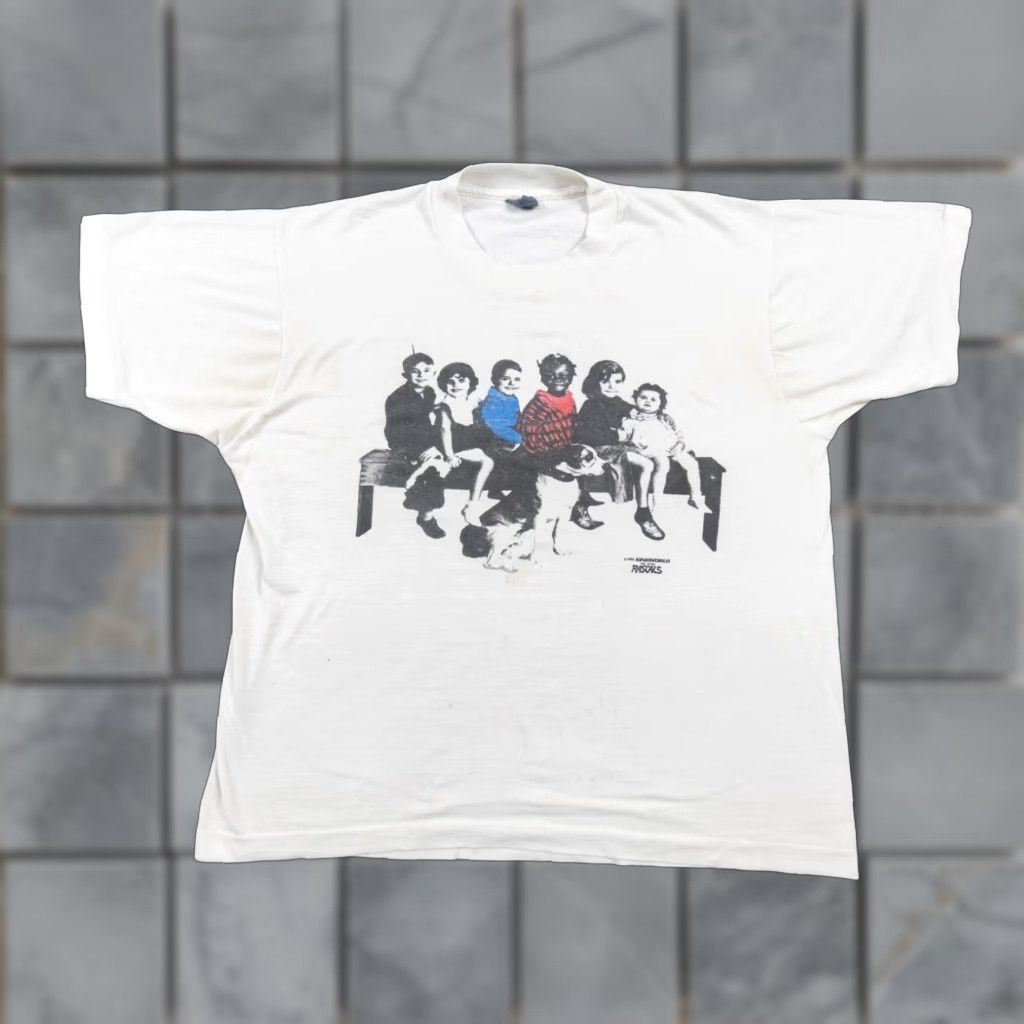 Vintage VINTAGE Little Rascals Shirt Mens XL White Movie Tee 80s Single Stitch 1986 Shirt Mens XL White Movie Tee 80s 1986 Size US XL / EU 56 / 4 - 1 Thumbnail