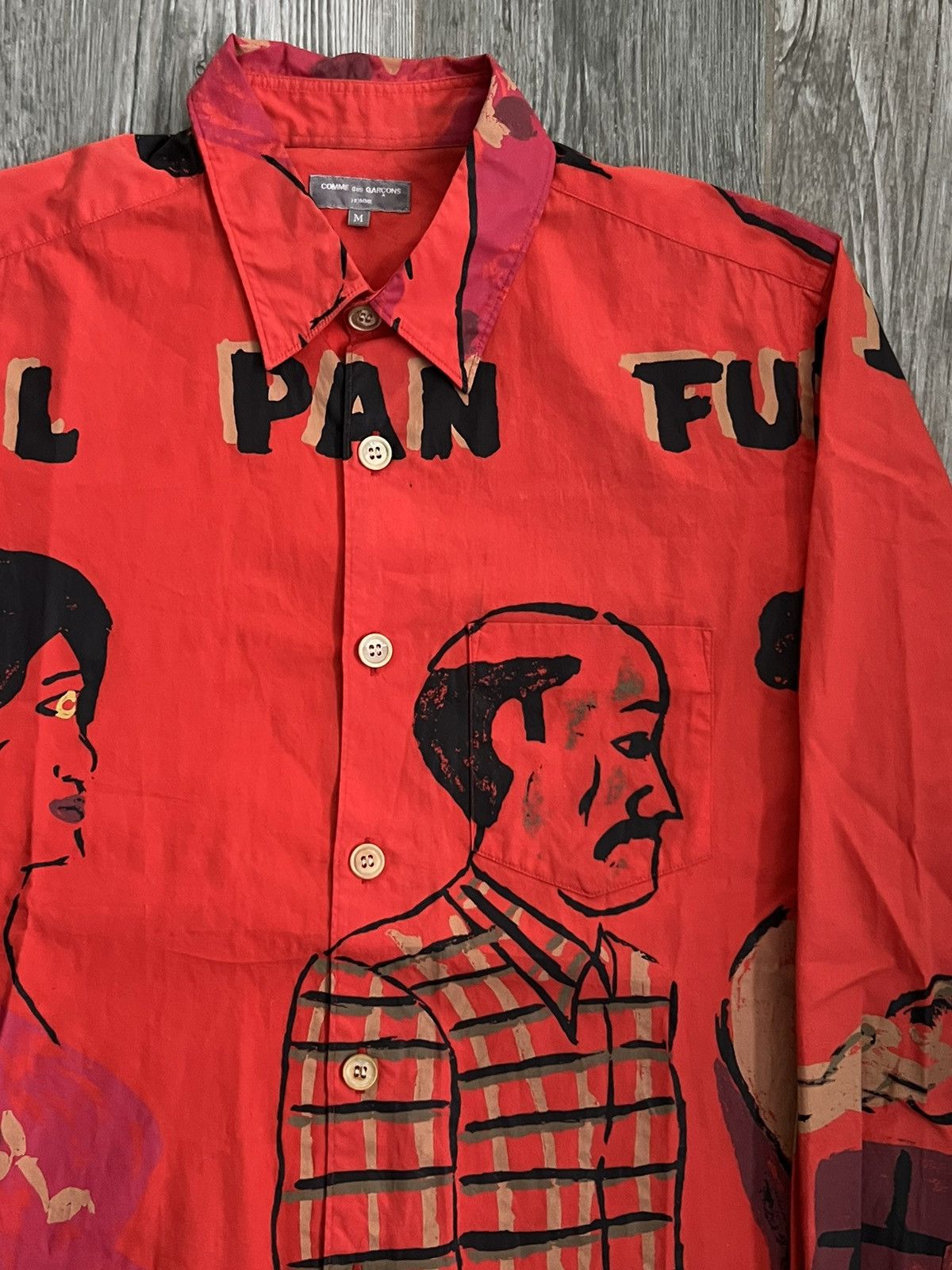 Comme des Garcons AW2002 Comme Des Garcons Homme Plus Cuba Painted Button Up Size US M / EU 48-50 / 2 - 7 Thumbnail