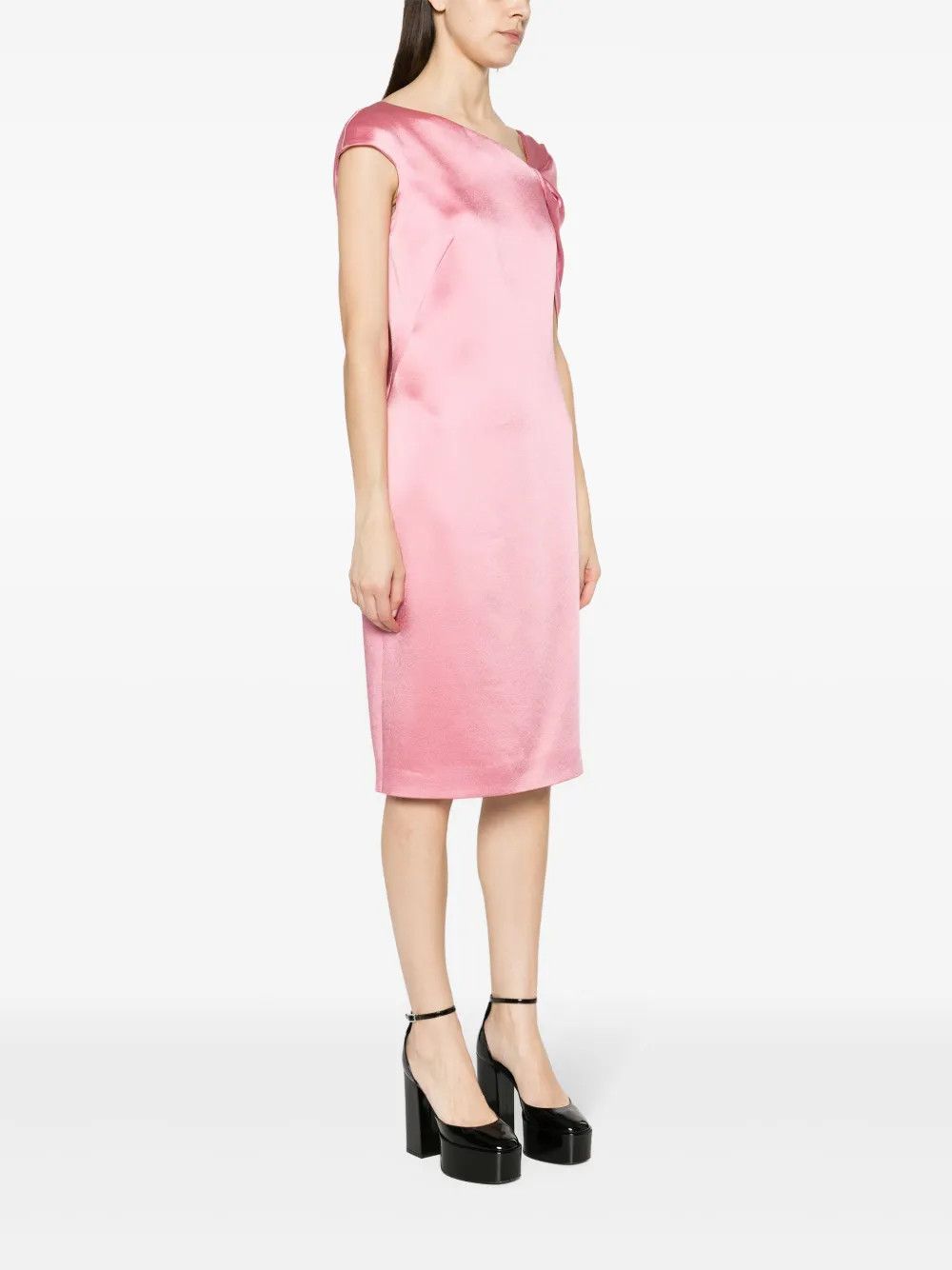 Givenchy o1y0925 Midi Dress in Pink Size M / US 6-8 / IT 42-44 - 2 Thumbnail