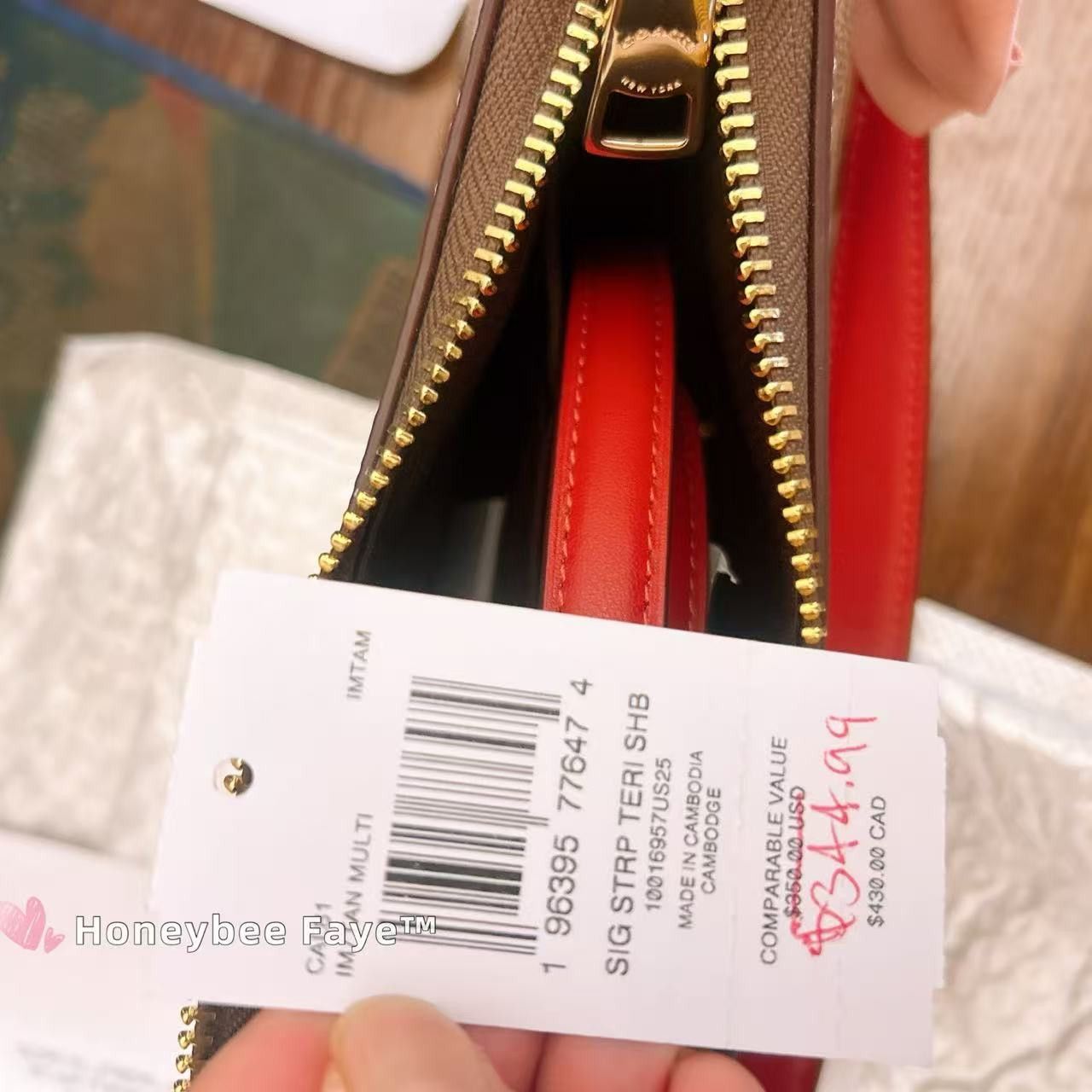 Coach Teri Shoulder Bag In Signature Canvas With Stripe CAL81 Size ONE SIZE - 4 Thumbnail
