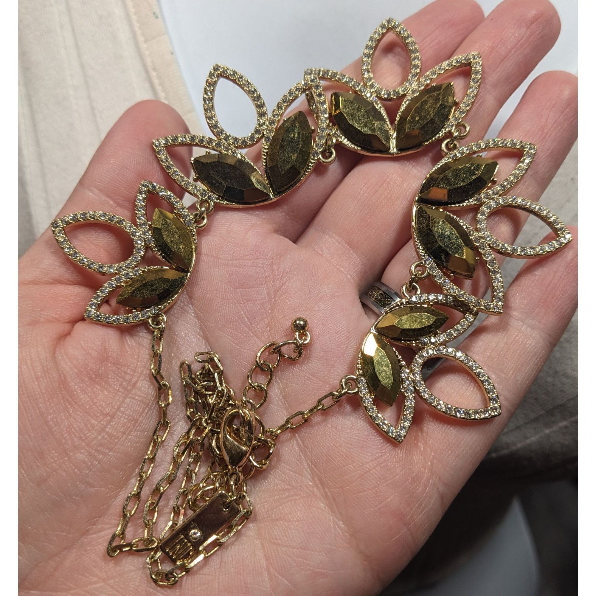 Other INC Floral Glam Gold Tone Statement Necklace Size ONE SIZE - 5 Thumbnail