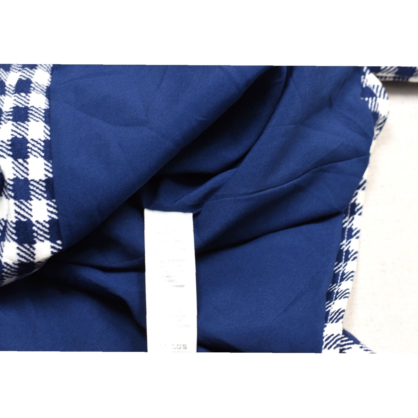 Vintage Chicos Jacket Womens 1 Medium Blue White Gingham Check Zip Front Lined Blazer Size XS / US 0-2 / IT 36-38 - 8 Thumbnail