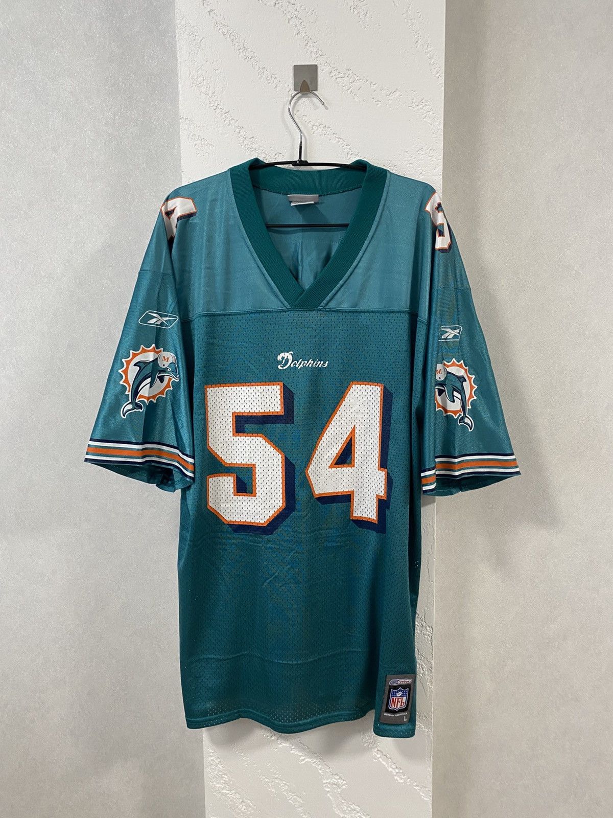 NFL × Reebok Miami Dolphins Reebok 1997-2001 NFl Jersey Thomas Size US L / EU 52-54 / 3 - 1 Thumbnail
