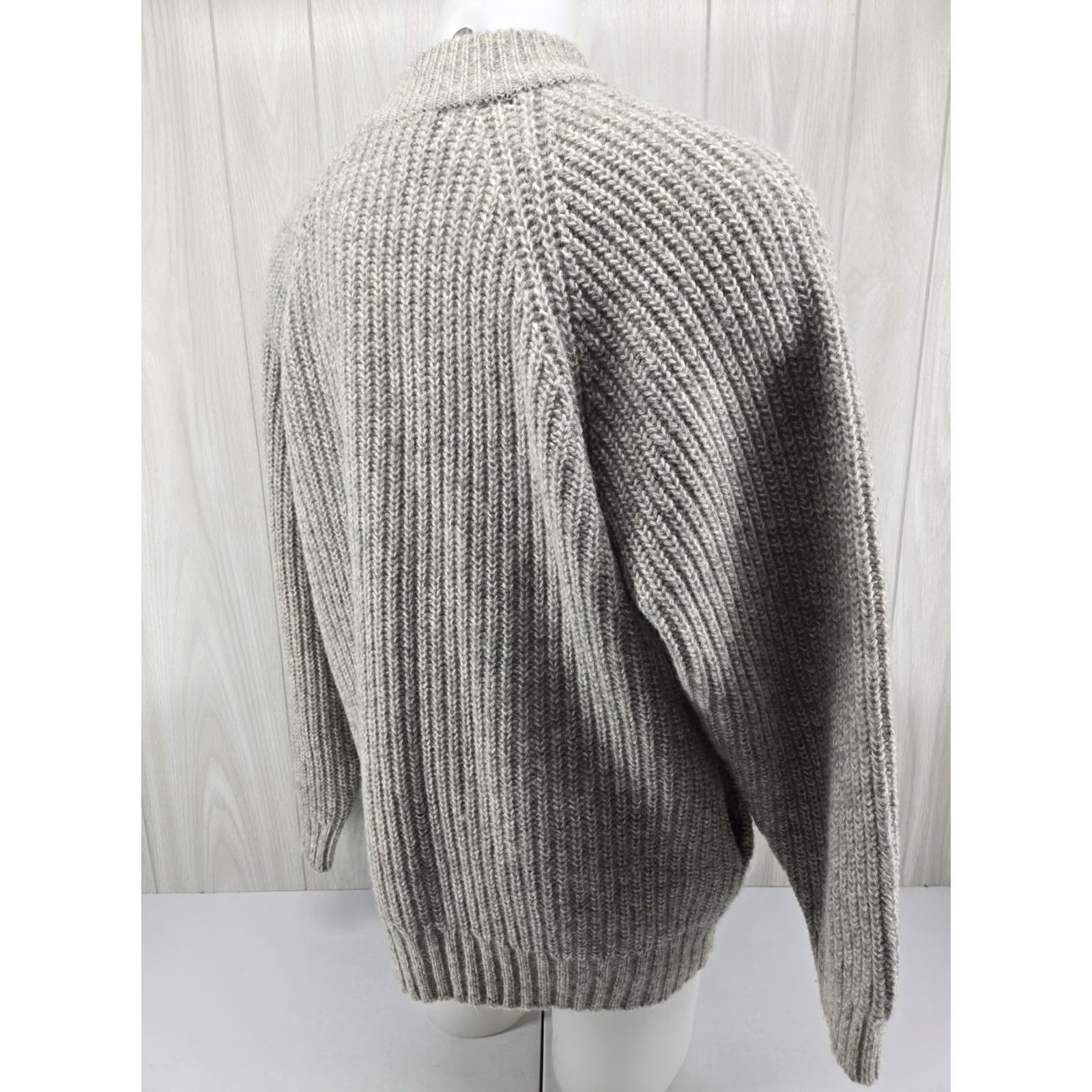 Eddie Bauer VINTAGE Eddie Bauer Sweater Mens XL Gray Wool Blend Full Zip Shirt 90s Outdoor Mens Size US XL / EU 56 / 4 - 7 Thumbnail