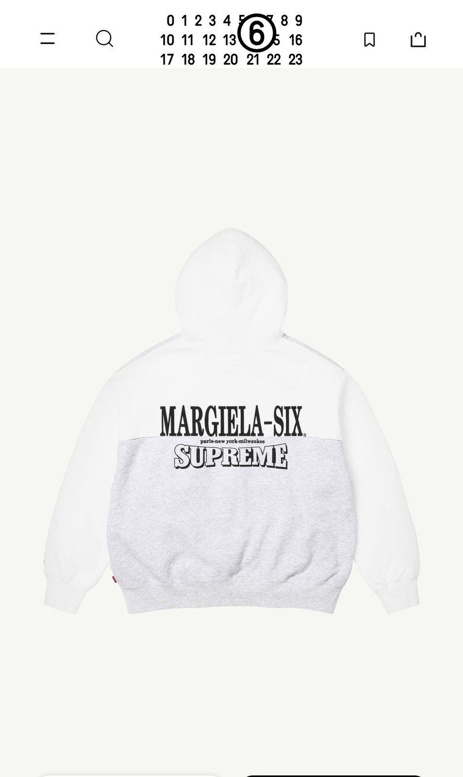 Maison Margiela × Supreme Supreme MM6 Maison Margiela Eagle Zip Up Hooded Sweatshirt Size US L / EU 52-54 / 3 - 2 Thumbnail
