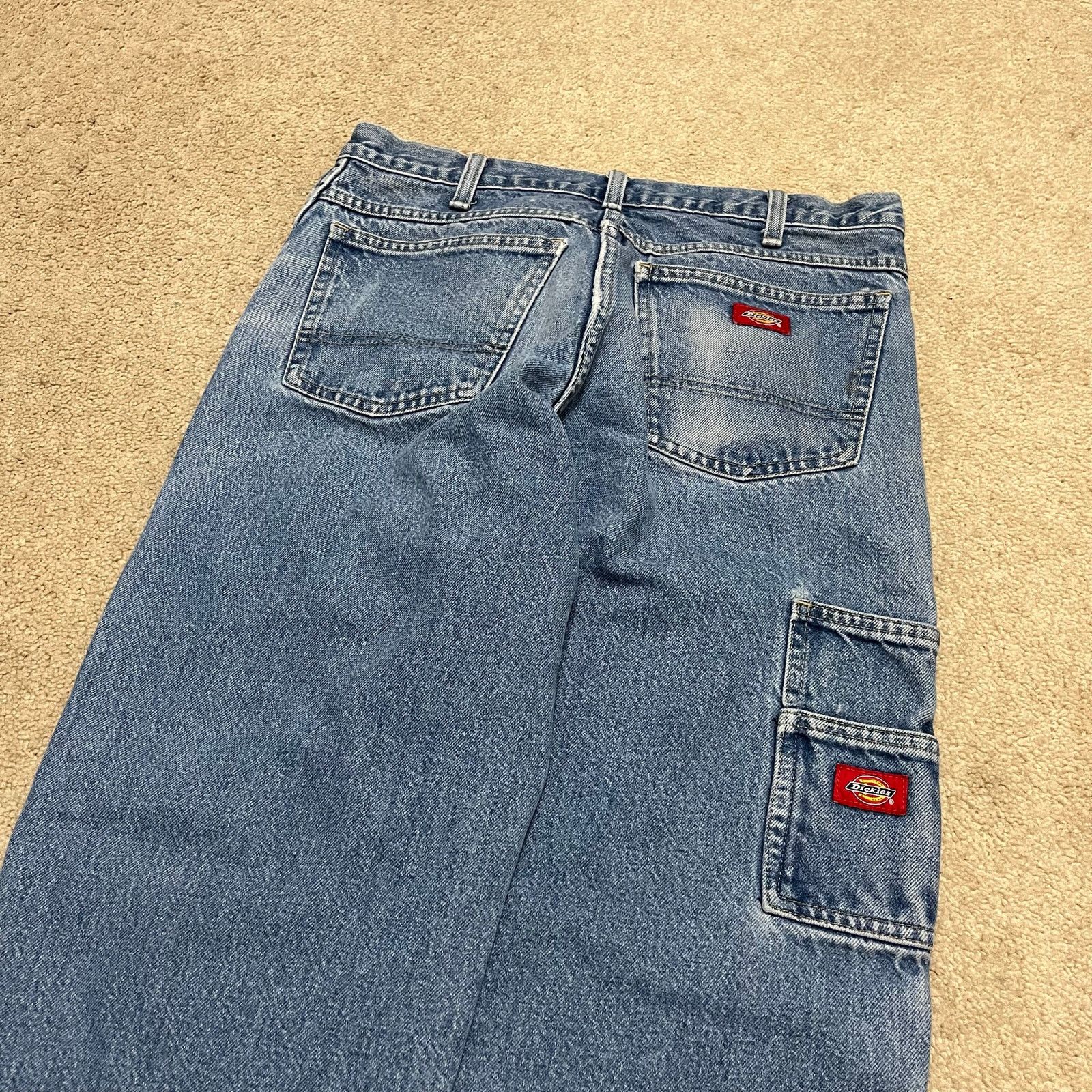 Dickies Vintage Dickies Double Knee Carpenter Blue Jeans 32Wx31L Size US 32 / EU 48 - 4 Thumbnail