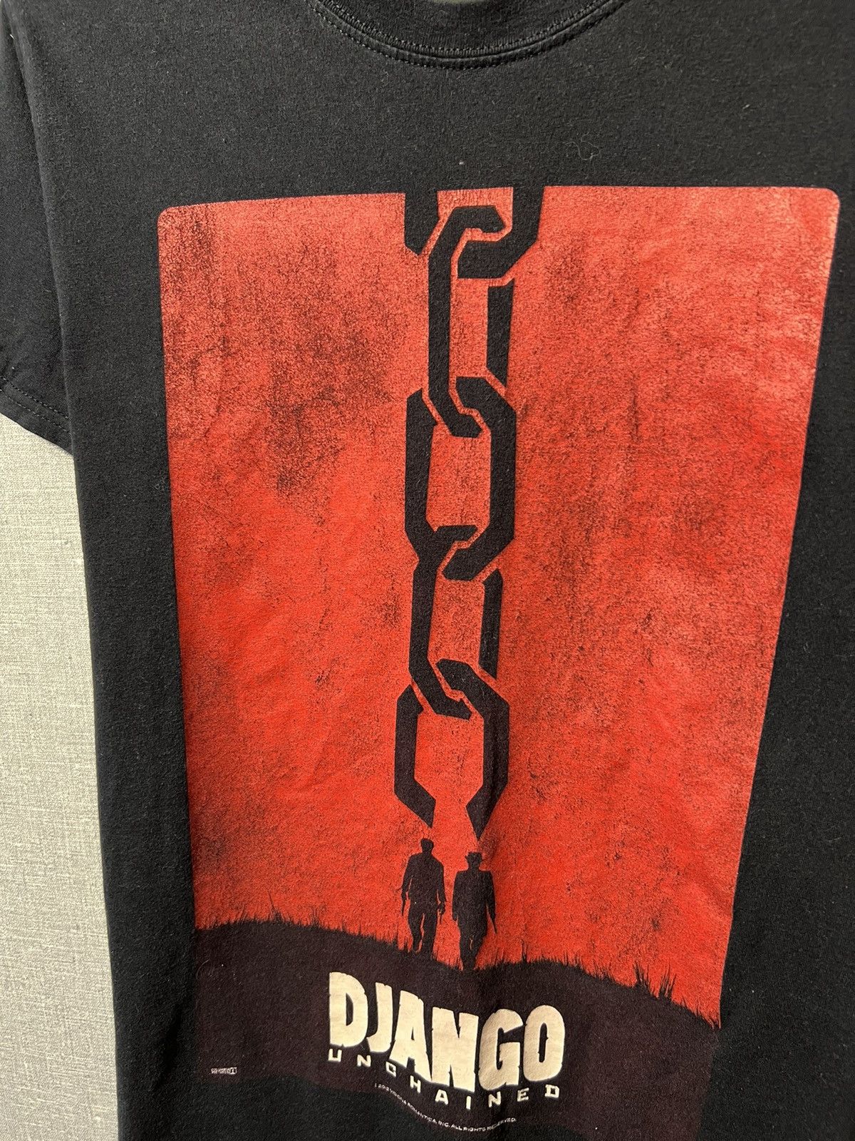 Band Tees Django Unchained First Movie Poster Print 2012 T-Shirt Size US S / EU 44-46 / 1 - 2 Thumbnail