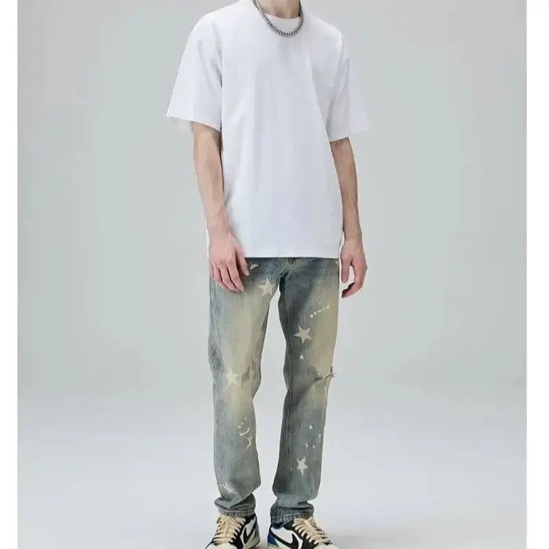 Japanese Brand Casual loose straight leg high street jeans Size US 32 / EU 48 - 2 Thumbnail