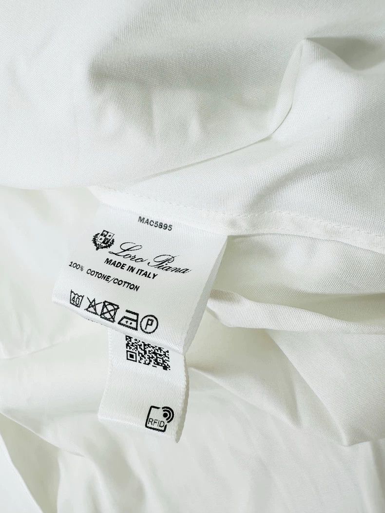 Loro Piana LORO PIANA White cotton shirt Size US XL / EU 56 / 4 - 5 Thumbnail