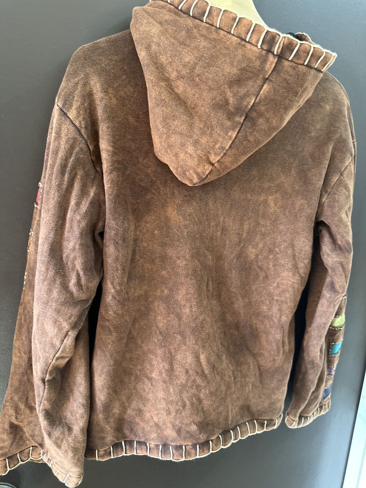 Japanese Brand × Other Reconstructed Sashiko Patchwork Zipper Jacket Made in Nepal Size M / US 6-8 / IT 42-44 - 13 Thumbnail