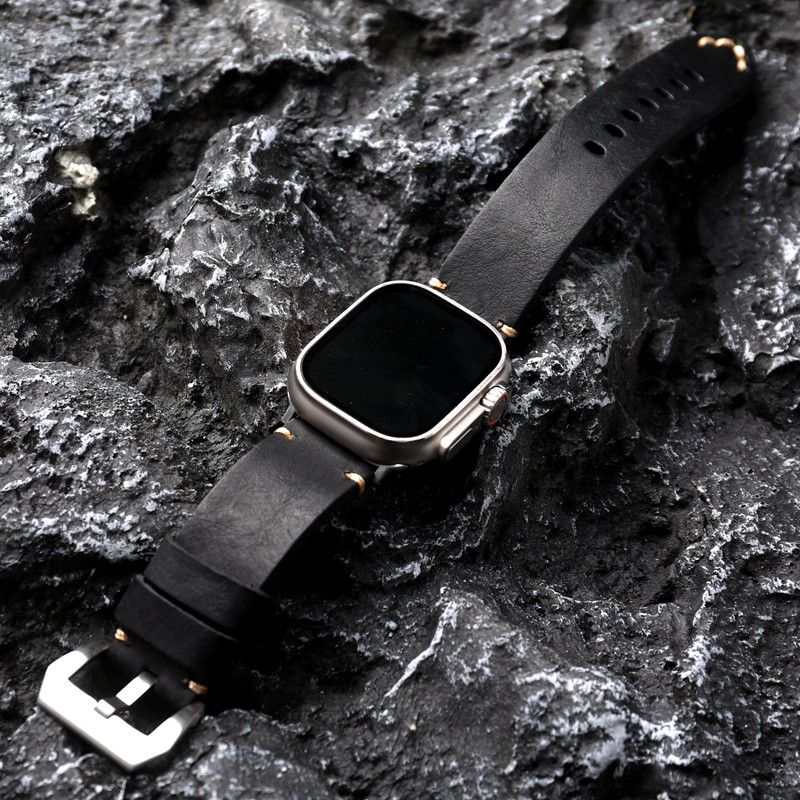 Japanese Brand × Vintage Cowhide Leather Watchband For Apple Watch 7 8 Size ONE SIZE - 2 Thumbnail