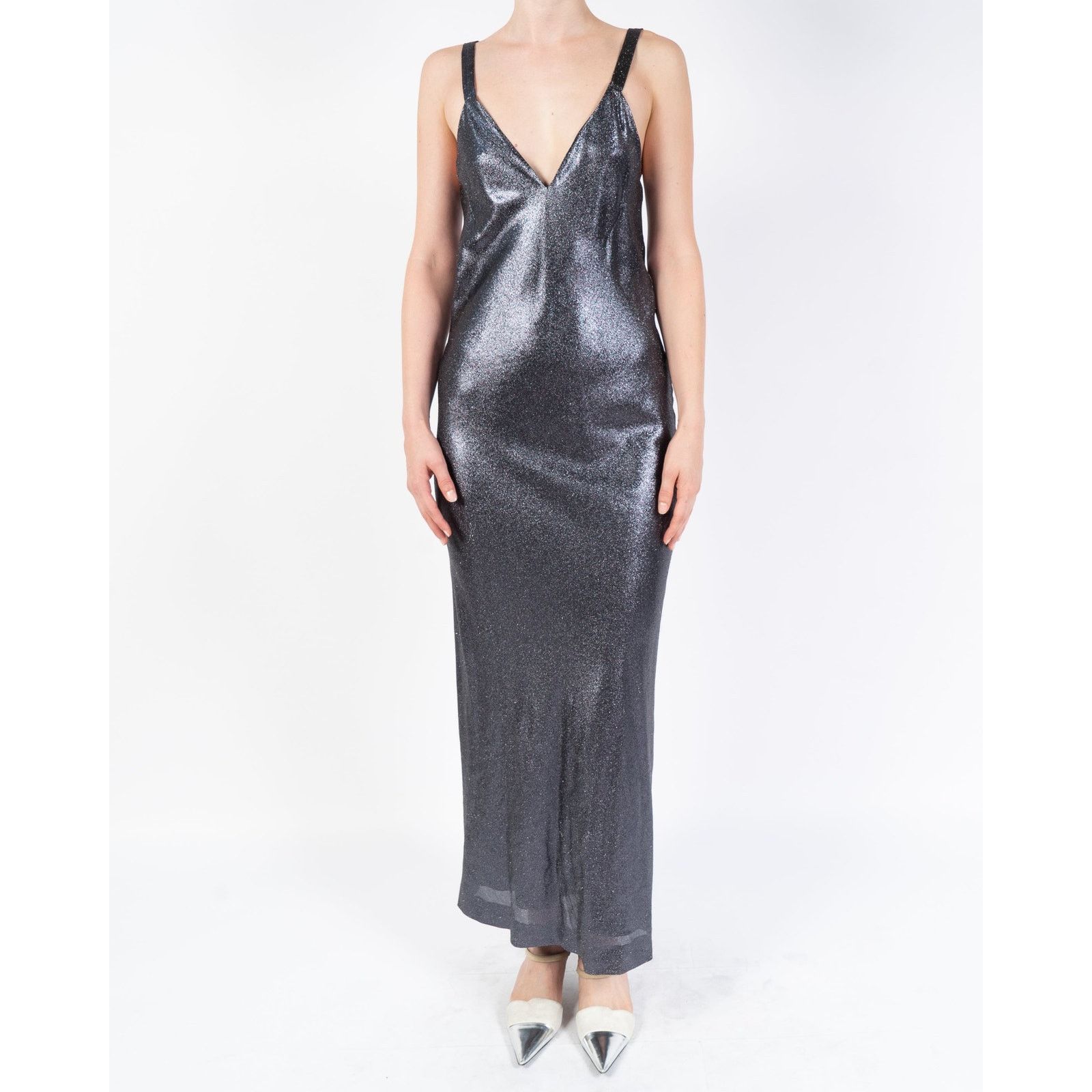 Haider Ackermann SS17 Grey Glitter Dress Size S / US 4 / IT 40 - 1 Thumbnail