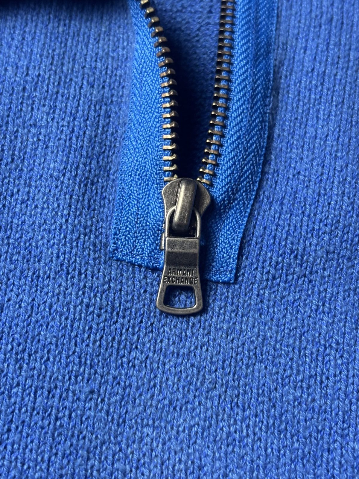 Armani Exchange 2000s Armani Echange Knit Pullover w/ Dual Zip Front Size US L / EU 52-54 / 3 - 5 Thumbnail