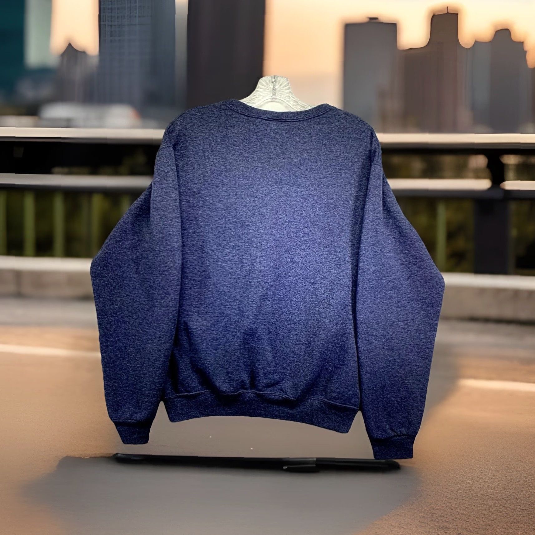 Jerzees VINTAGE Jerzees San Francisco City Sweatshirt Crewneck Unisex - Size Small - Blue - 90s Embroidered Angel - Cotton Blend Fleece Pullover Sweatshirt Size US S / EU 44-46 / 1 - 2 Thumbnail