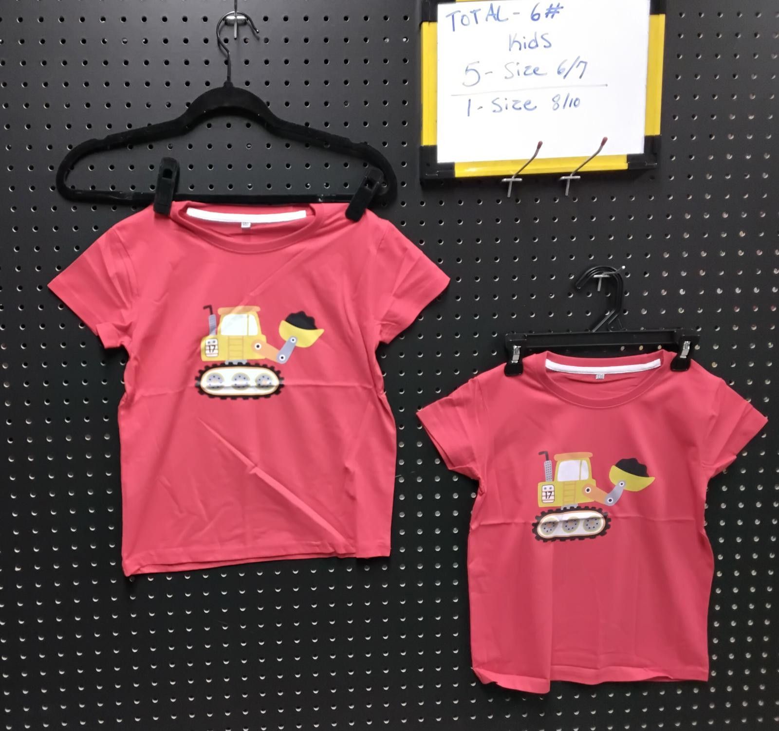 The Unbranded Brand Cute Pink Kids' Construction Tee - Act Fast! [COPY] Size US XXS / EU 40 - 1 Preview
