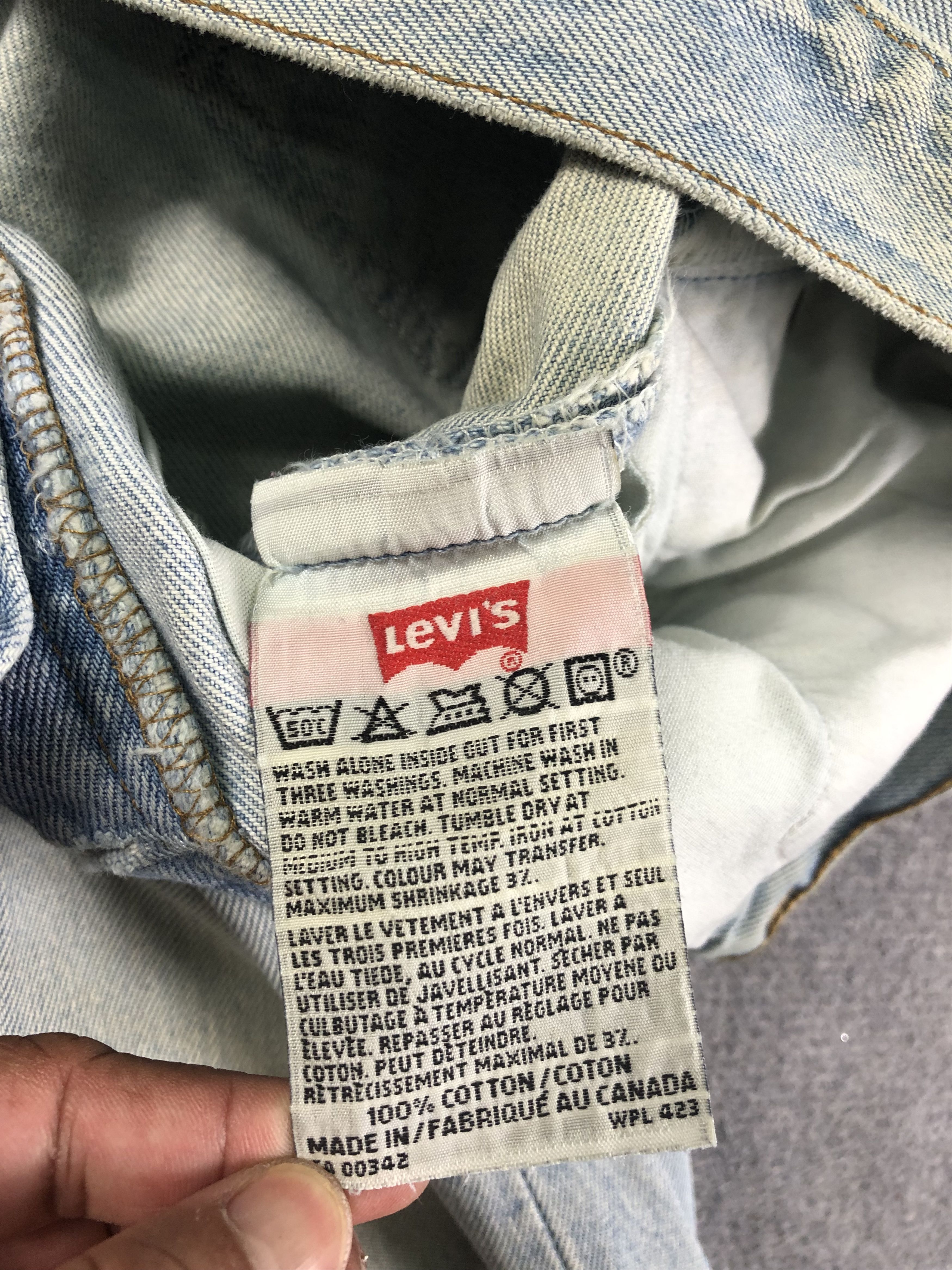 Levi's Light Blue Levis 501 Denim Jeans 30x28 Size 31" - 4 Thumbnail