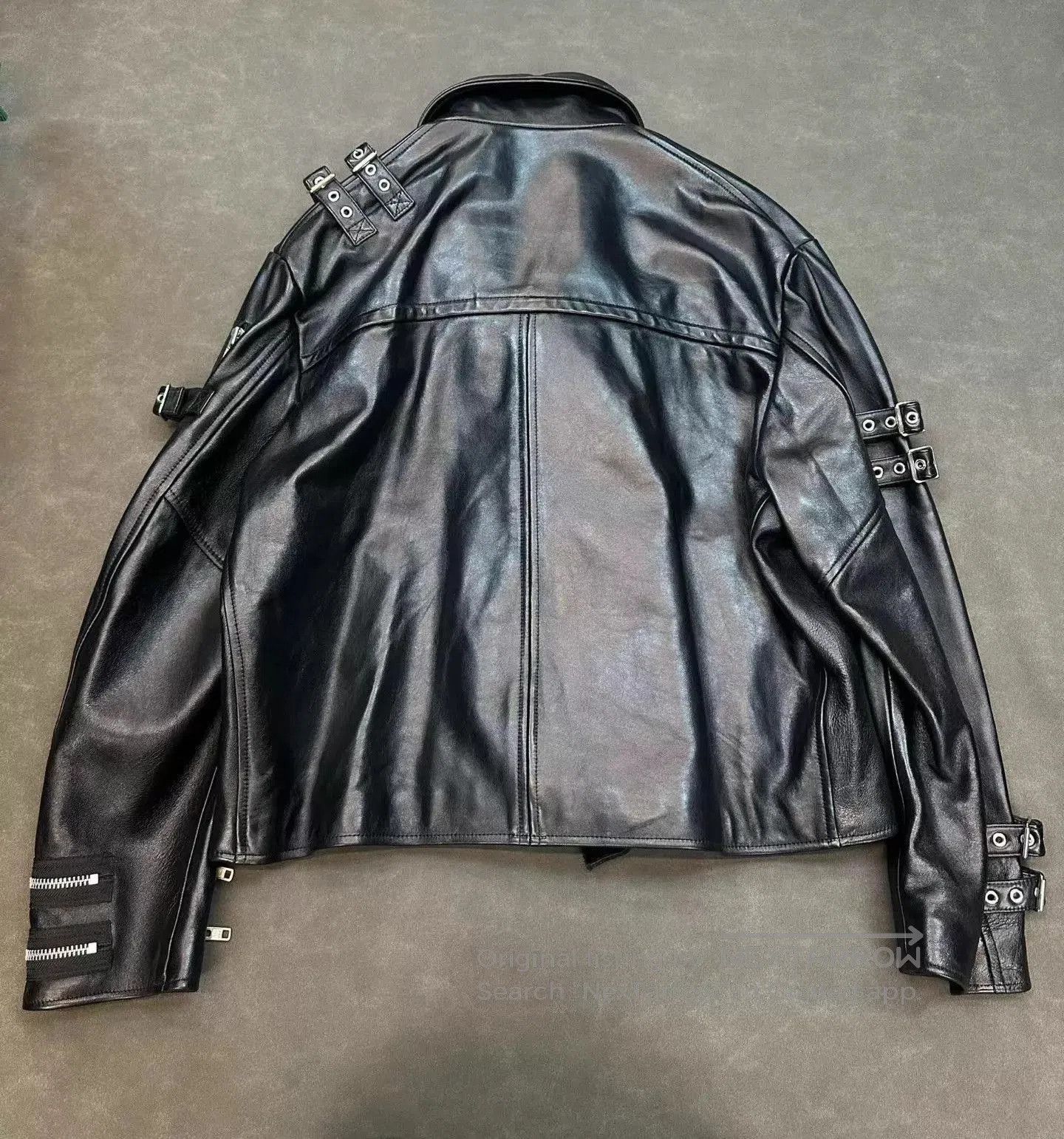 Doublet Black Leather Jacket with Buckles and Zippers. Size US M / EU 48-50 / 2 - 2 Thumbnail