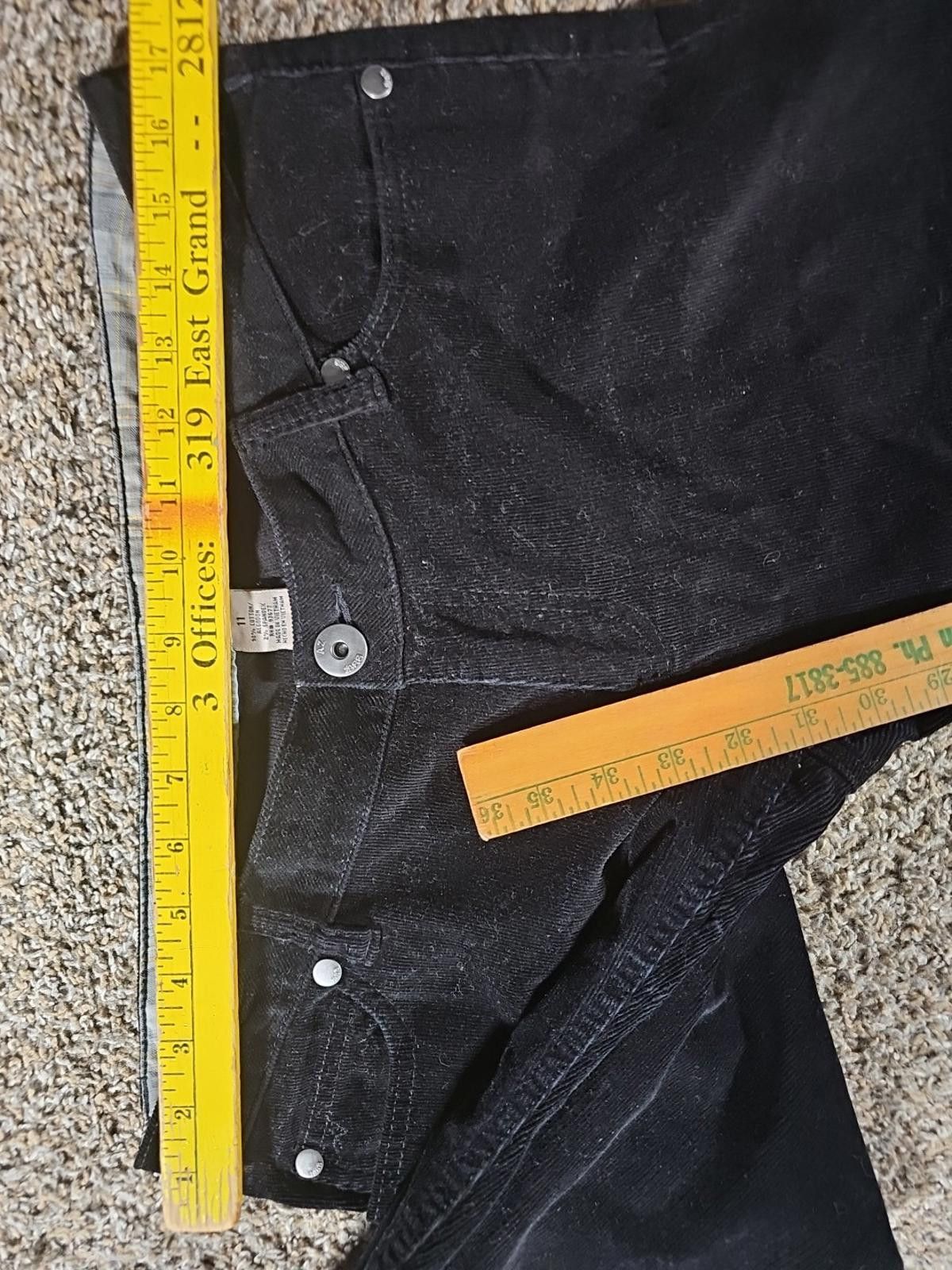 Arizona Jean Co. Arizona Jeans Corduroy Black Pants Sz 11 34x31 Size 34" / US 12 / IT 48 - 4 Thumbnail