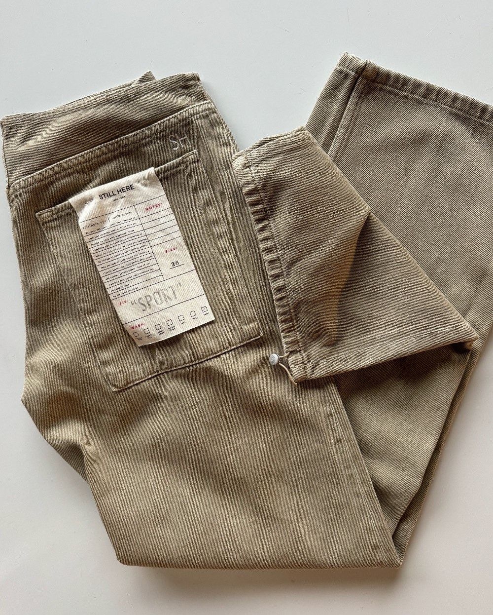 Still Here Sport Jean in Pear Size 26" / US 2 / IT 38 - 1 Thumbnail