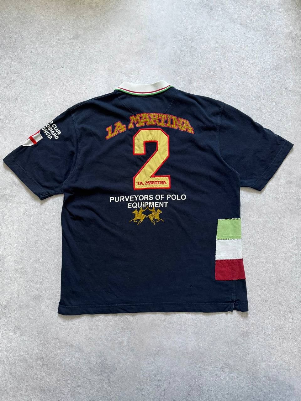 La Martina Vintage La Martina Italia Polo Team Polo T Shirt Rugby Size US XL / EU 56 / 4 - 2 Thumbnail