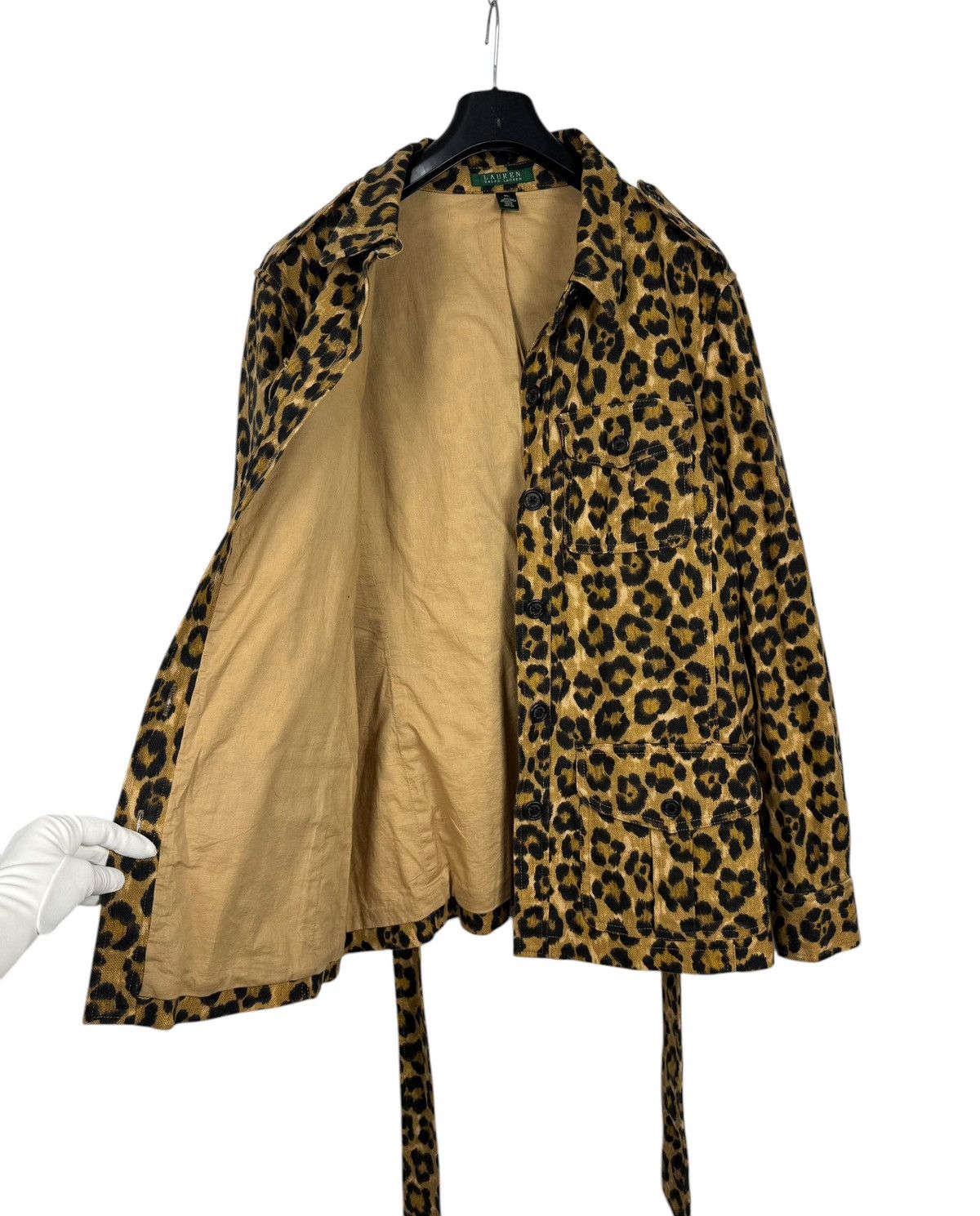 Lauren Ralph Lauren × Ralph Lauren Lauren Ralph Lauren Linen-Cotton Printed Jacket Belted Leo Size XL / US 12-14 / IT 48-50 - 12 Thumbnail