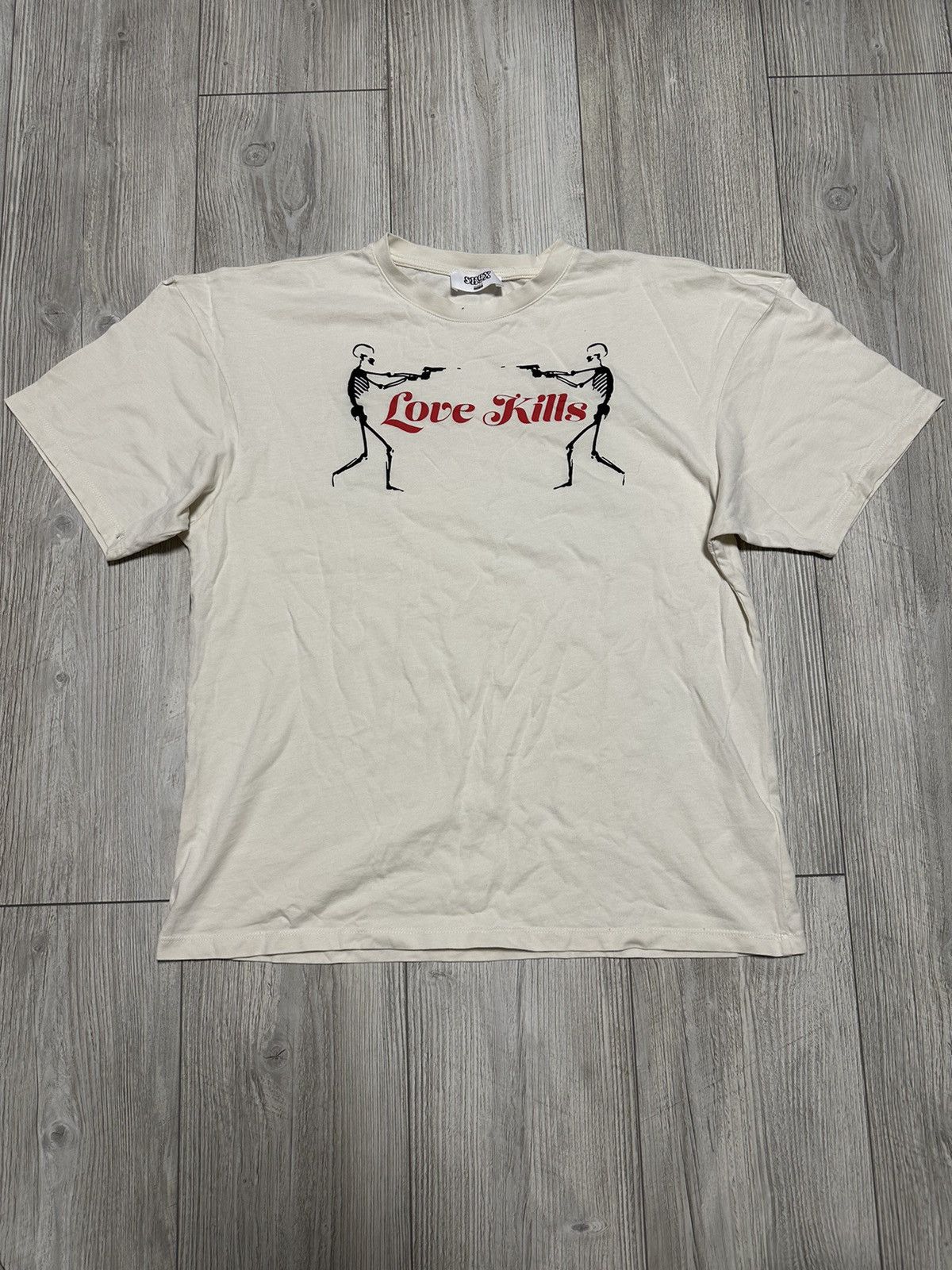 Vintage Love Kills Skeleton Gun T-shirt Size US M / EU 48-50 / 2 - 1 Thumbnail