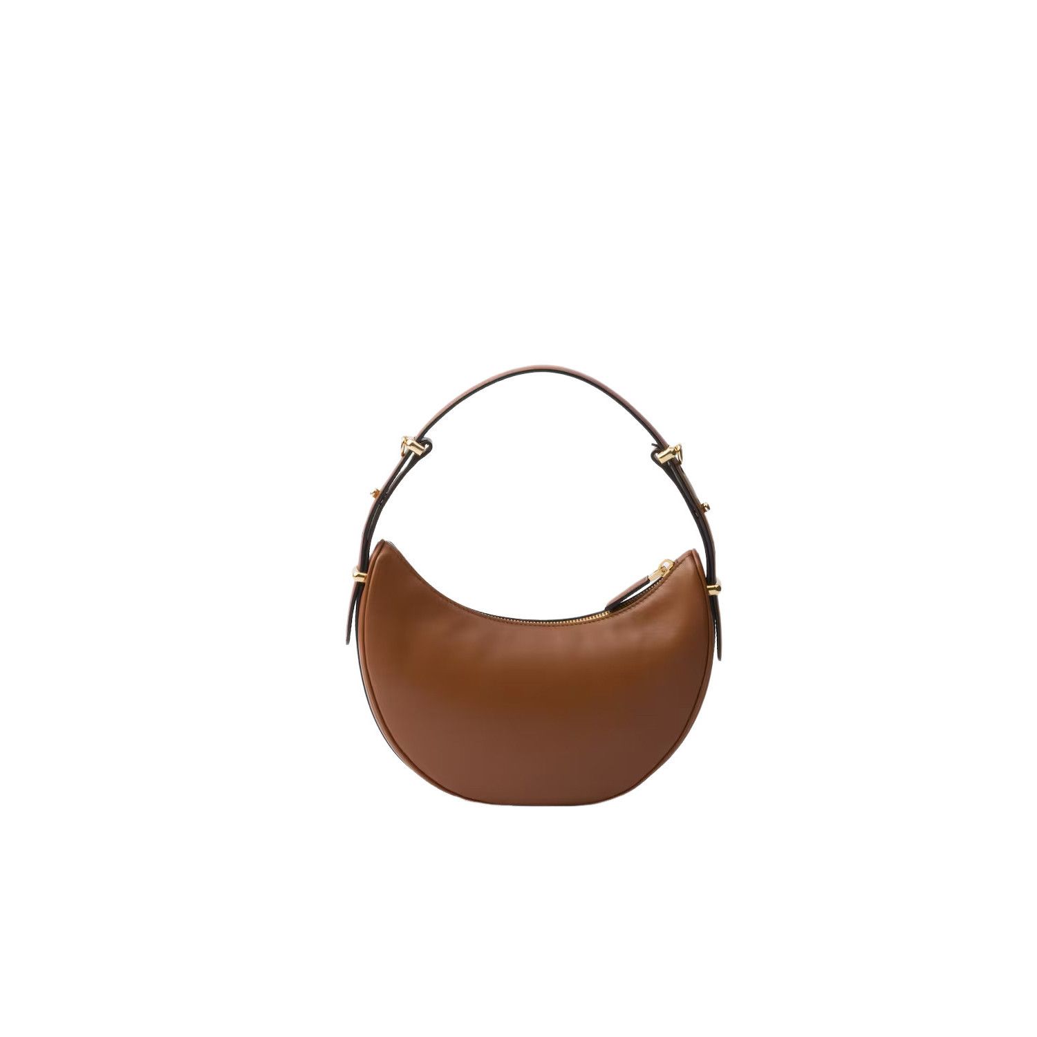 Prada PRADA Arque Small $2850 Cognac Leather Shoulder Bag New & Au Size ONE SIZE - 3 Thumbnail