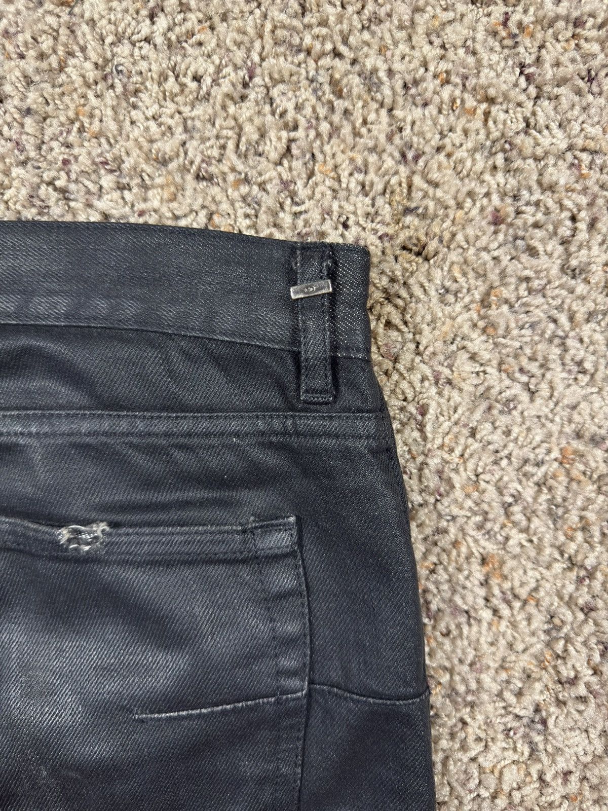 Dior Dior Homme SS04 Waxed Strip Denim Size US 29 - 8 Thumbnail