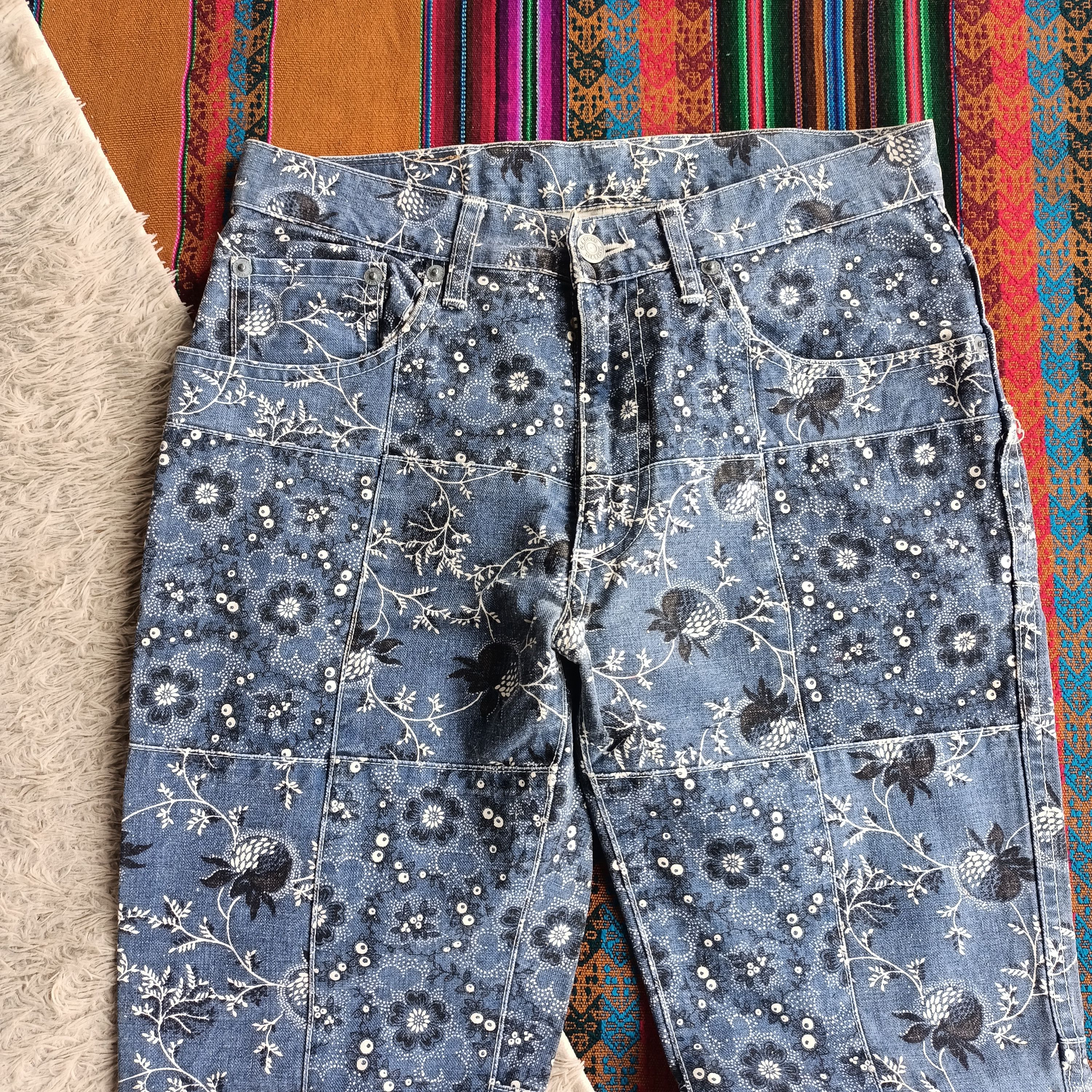 Hysteric Glamour Hysteric Glamour floral patch work flare pants Size US 29 - 3 Thumbnail
