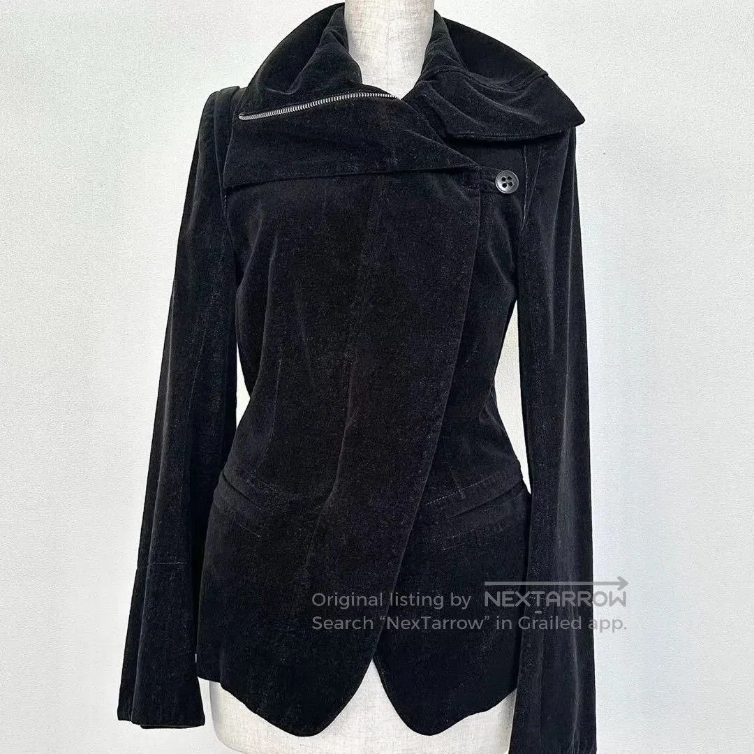 Ann Demeulemeester Ann Demeulemeester 2005 Fall Velvet Coat. Size S / US 4 / IT 40 - 2 Thumbnail