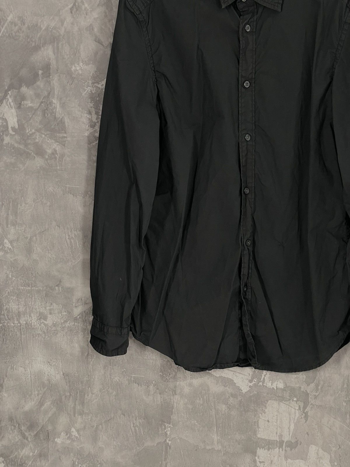 20471120 × Diesel × Japanese Brand Diesel Vintage Military Black Avant Garde Shirt Button Up Size US M / EU 48-50 / 2 - 5 Thumbnail
