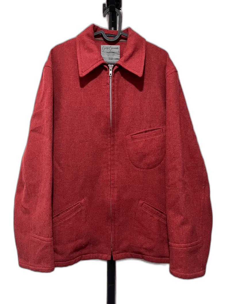 Yohji Yamamoto red oversized wool jacket by yohji yamamoto Size US XL / EU 56 / 4 - 1 Thumbnail