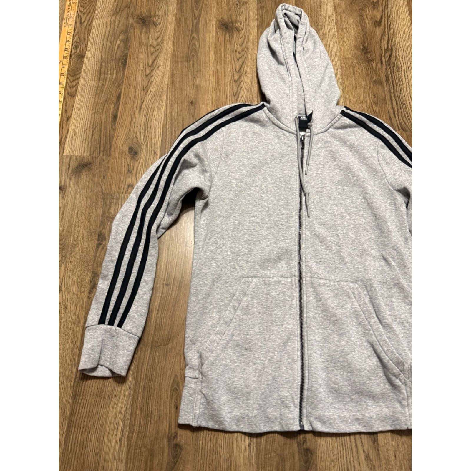 Adidas Adidas Sweatshirt Womens Size M Gray Black Full Zip Long Sleeve Modern Sports Activewear Regular Fit Size M / US 6-8 / IT 42-44 - 3 Thumbnail