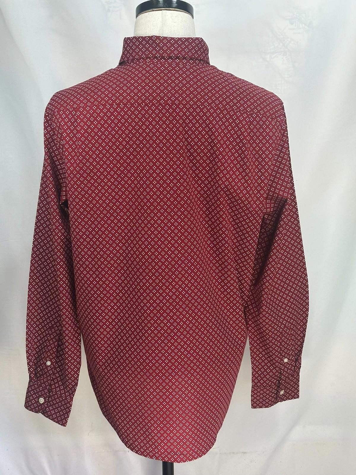 Chaps Ralph Lauren Chaps Slim Fit Blended Button Down Shirt Red L Size US L / EU 52-54 / 3 - 2 Thumbnail