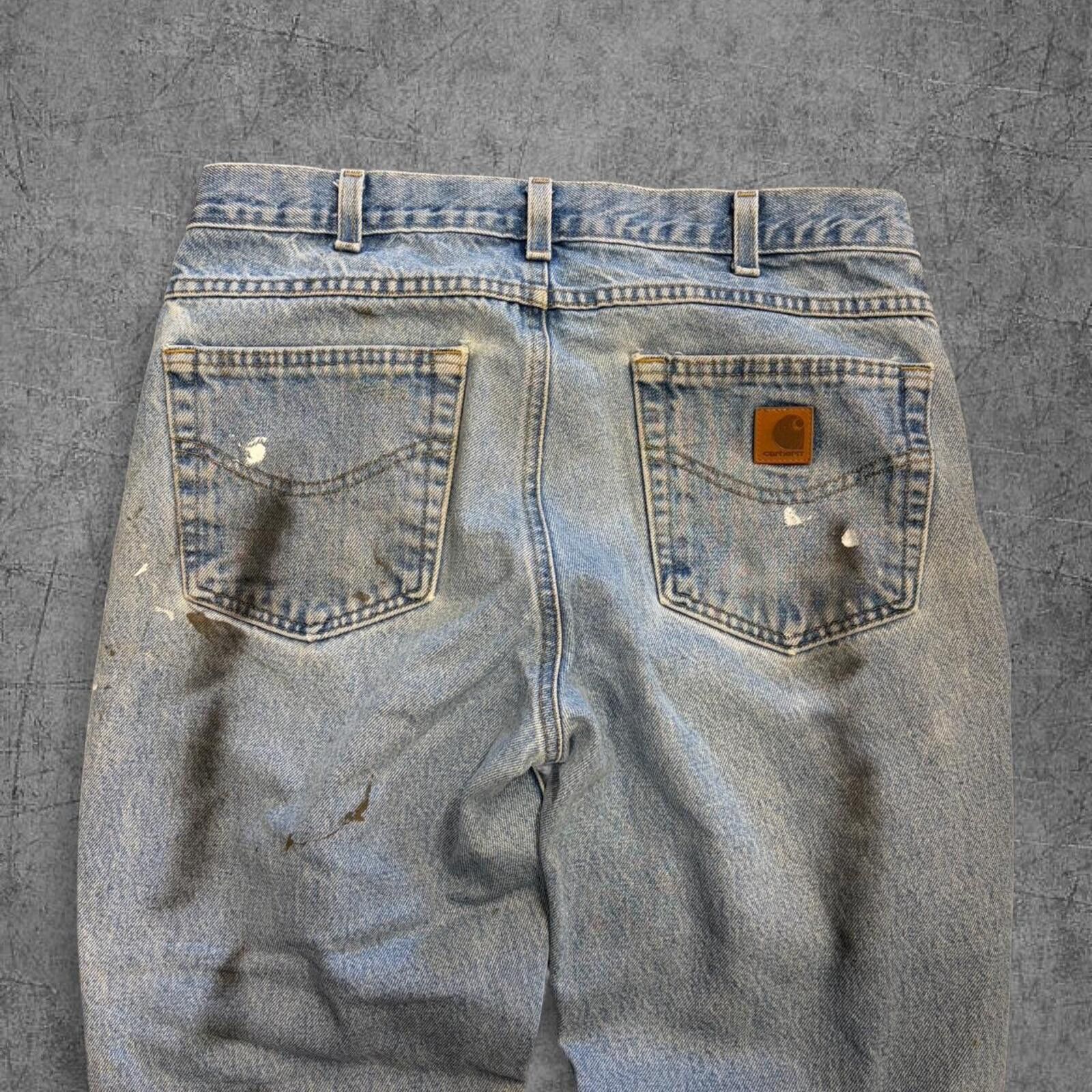 Carhartt Paint Splatter Faded Carhartt Jeans Size US 34 / EU 50 - 2 Thumbnail