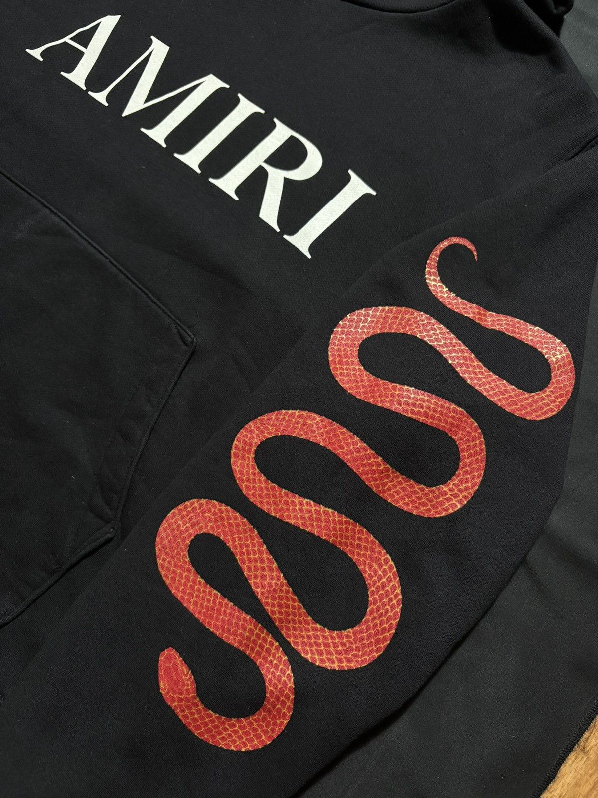 Amiri Amiri Snake Sleeves Pullover Hoodie - Size XL Size US XL / EU 56 / 4 - 2 Thumbnail