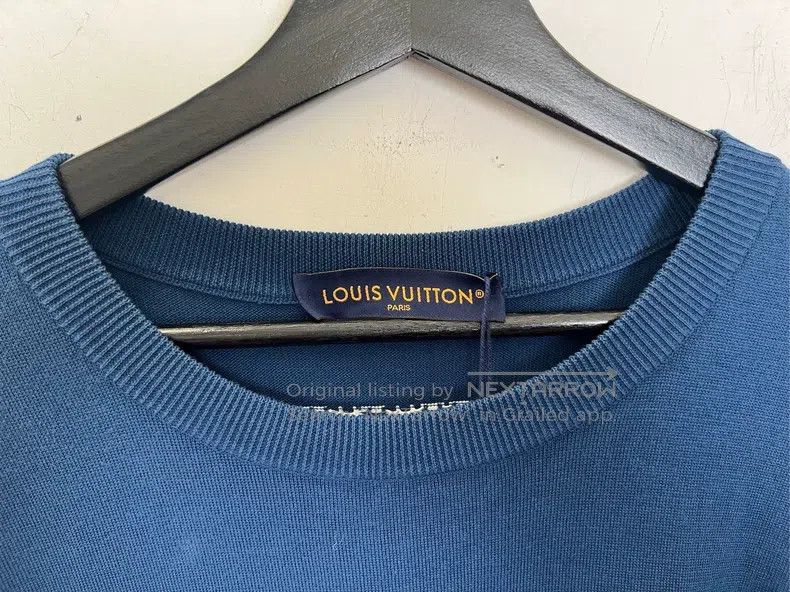 Louis Vuitton Louis Vuitton size 4l Blue knit logo short sleeves Size US M / EU 48-50 / 2 - 4 Thumbnail