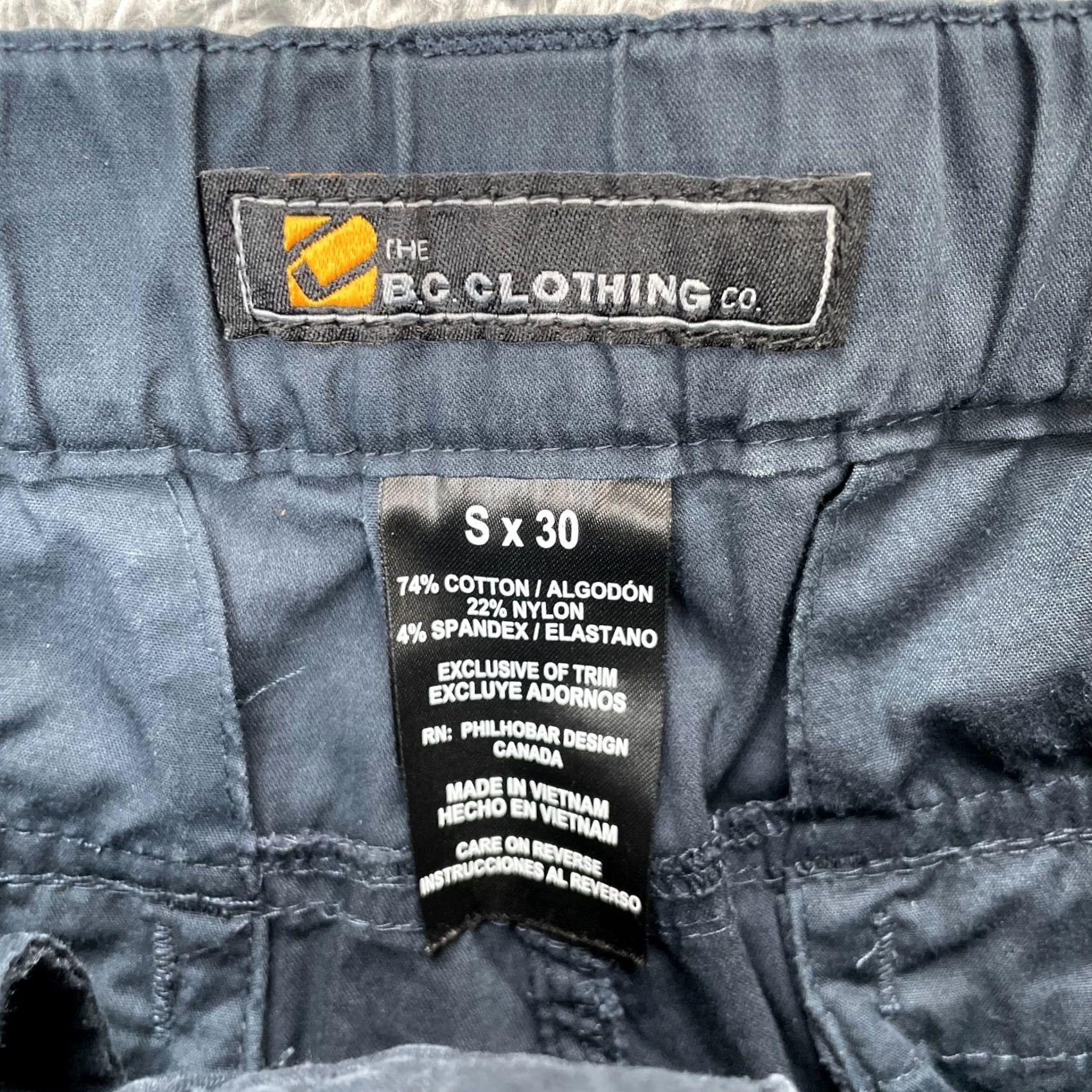 Vintage VINTAGE BC Clothing Pants Mens 30 Blue Convertible Cargo Pockets Stretch Belted Size US 30 / EU 46 - 3 Thumbnail