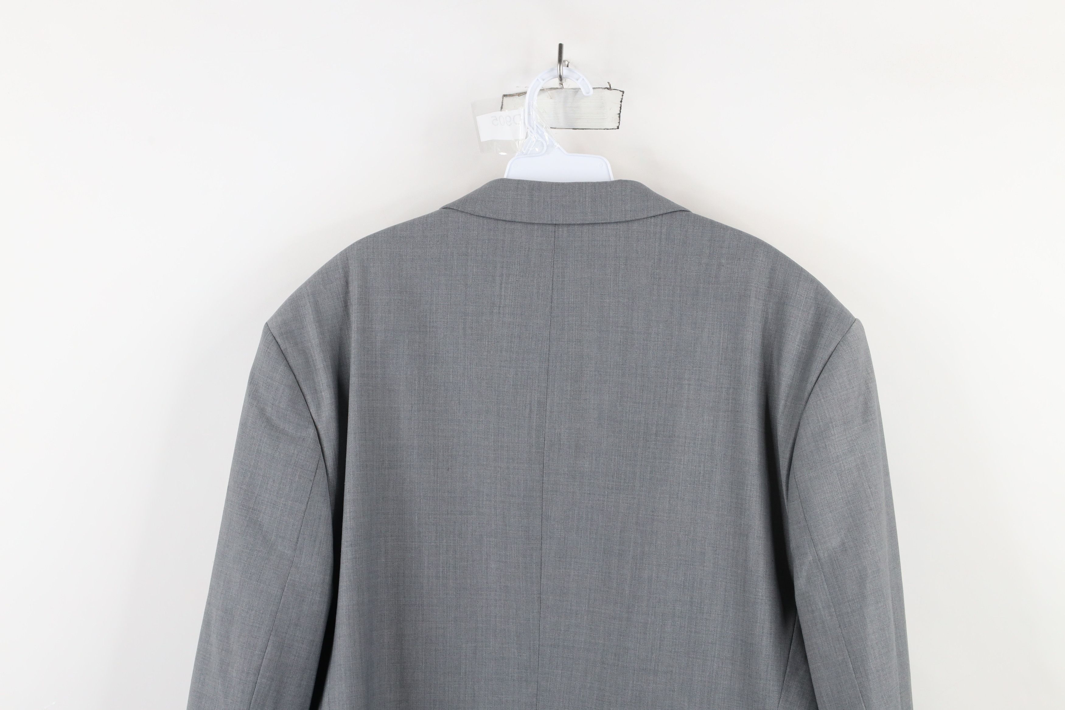 Express × Vintage Express Stretch+ Chambray 2 Button Suit Coat Jacket Gray Size US XXL / EU 58 / 5 - 14 Thumbnail