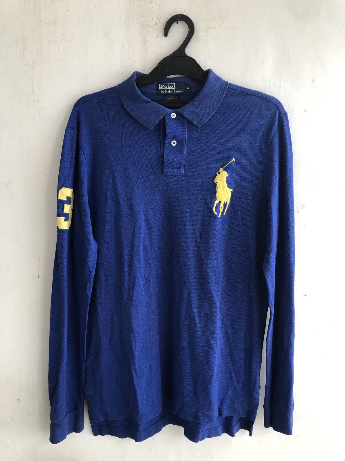 Polo Ralph Lauren × Ralph Lauren × Vintage RUGBY POLO RALPH LAUREN NUMBER 3 Size US L / EU 52-54 / 3 - 1 Thumbnail