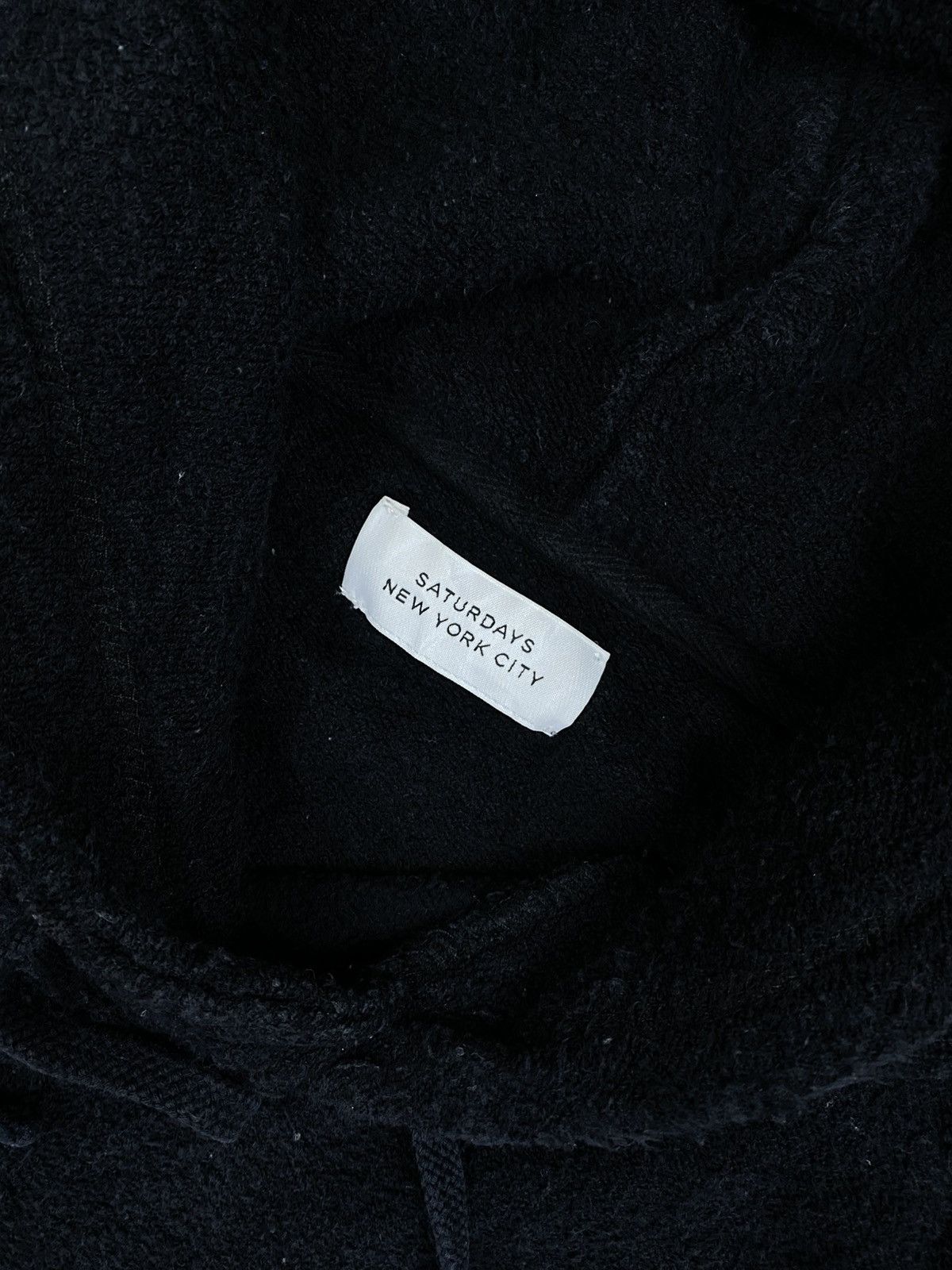 Saturdays NYC Saturday New York City Black Sherpa Fleece Hoodies Size US M / EU 48-50 / 2 - 8 Thumbnail