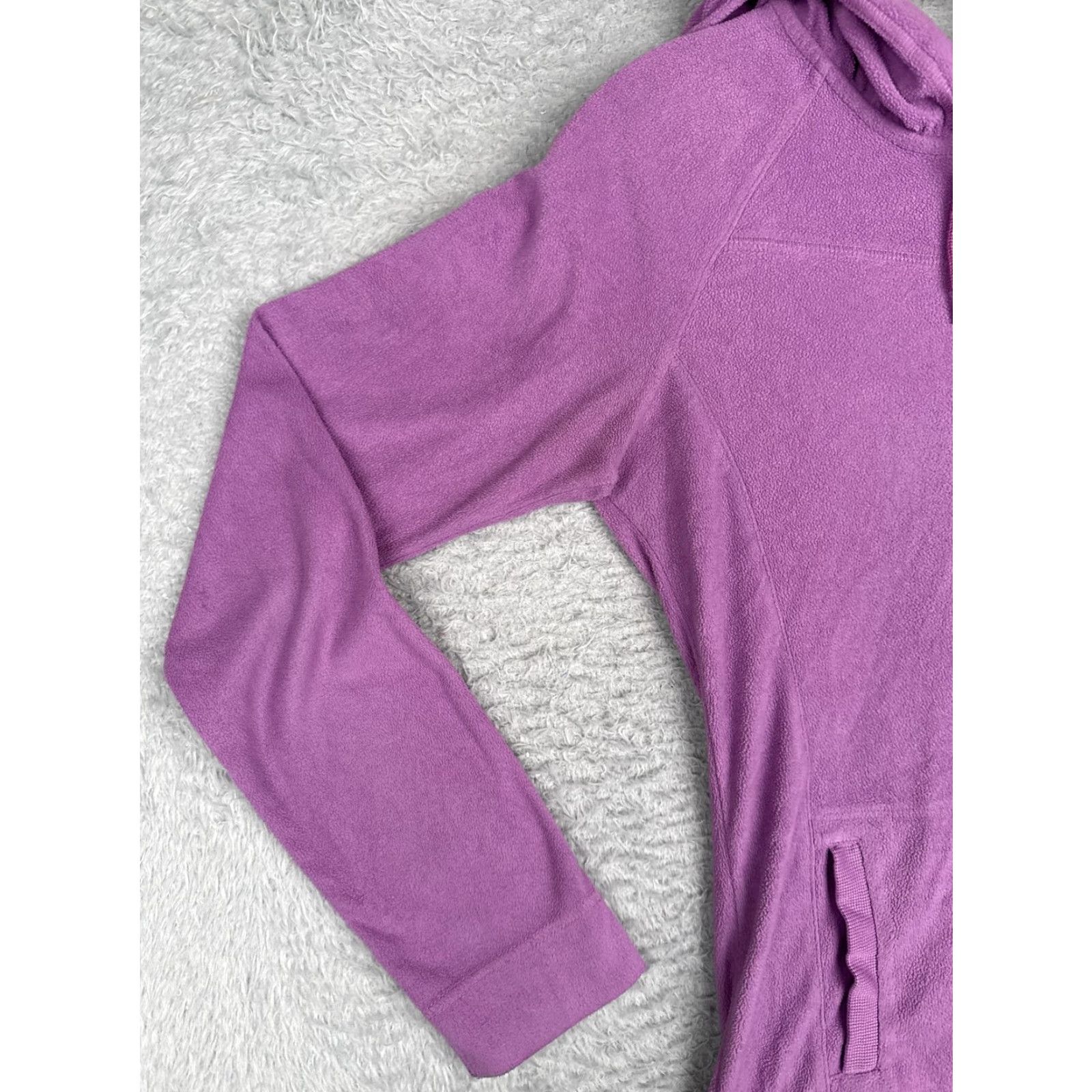 KangaROOS Columbia Hoodie XS Purple Fleece Pullover Hooded Kangaroo Pocket Outdoor Hiking Womens Size XS / US 0-2 / IT 36-38 - 3 Thumbnail