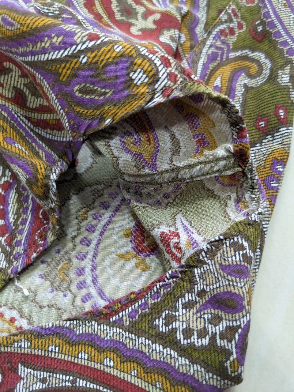 Vintage PREETY GREEN INSPIRED PAISLEY PATTERN BUTTON UP SHIRT Size US XL / EU 56 / 4 - 9 Thumbnail